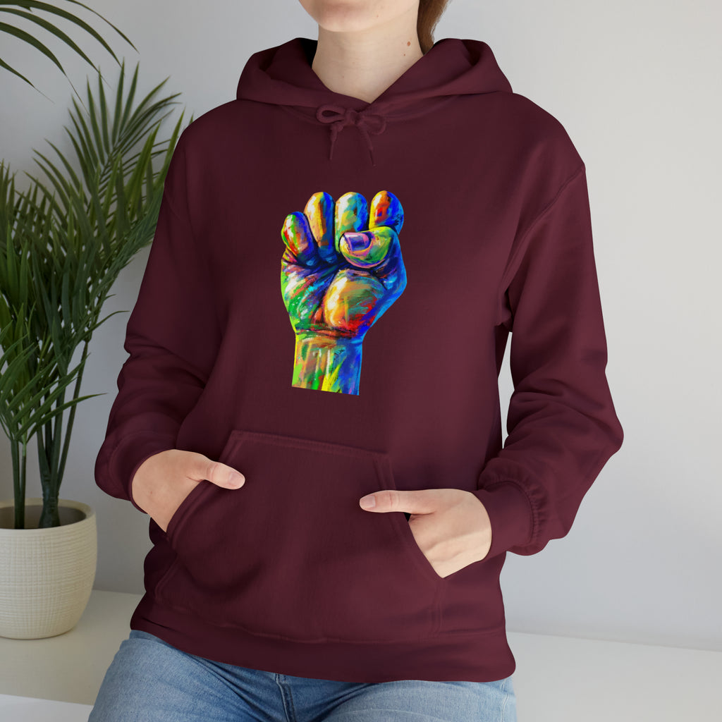 Power to The People Fist Unisex Heavy Blend™ Hooded Sweatshirt