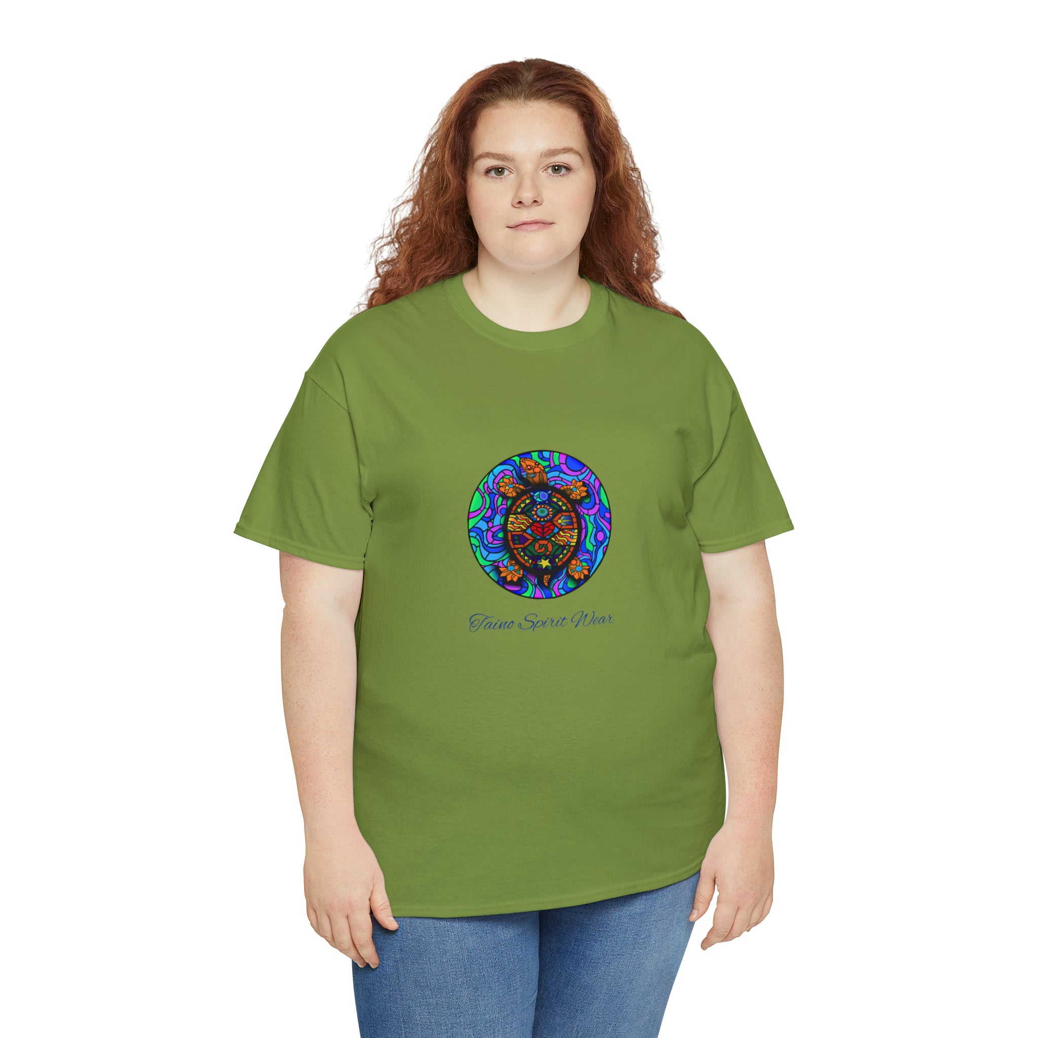 Taino-Inspired Turtle Unisex Heavy Cotton Tee