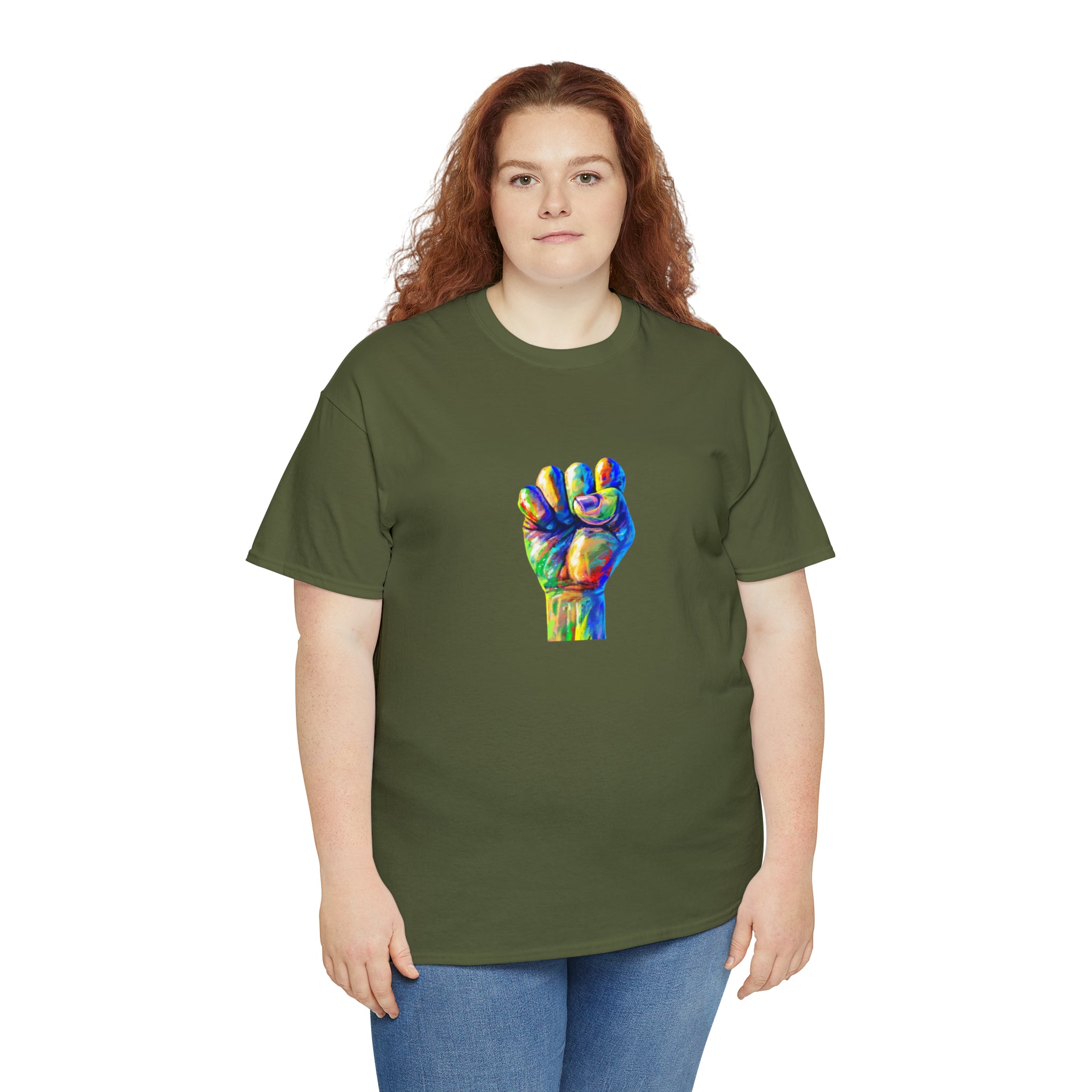 Power to The People Fist Unisex Heavy Cotton Tee