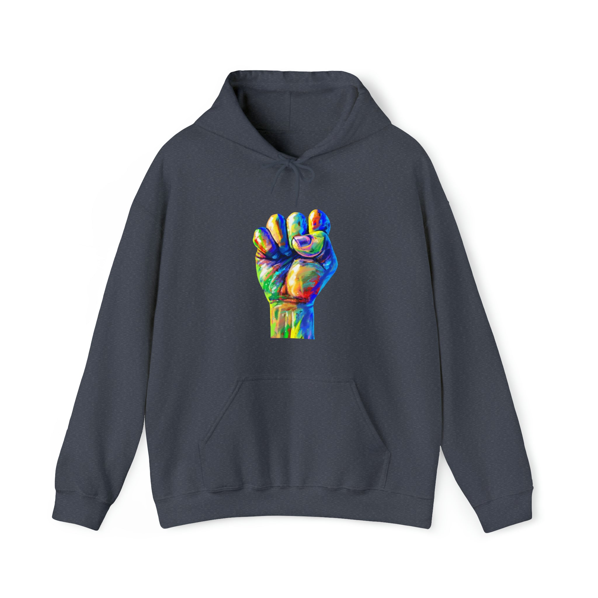 Power to The People Fist Unisex Heavy Blend™ Hooded Sweatshirt