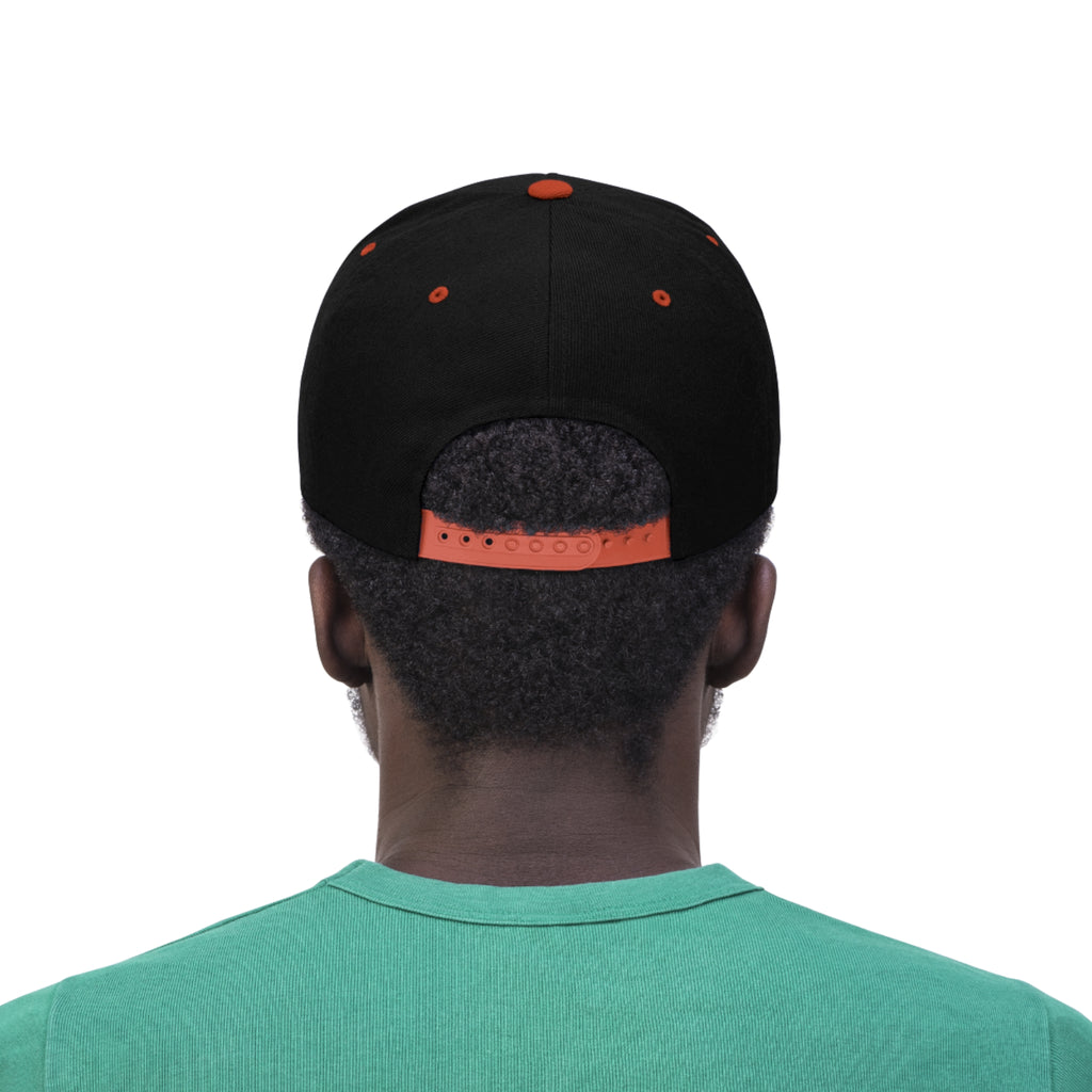 Taino Black Coqui Unisex Flat Bill Hat