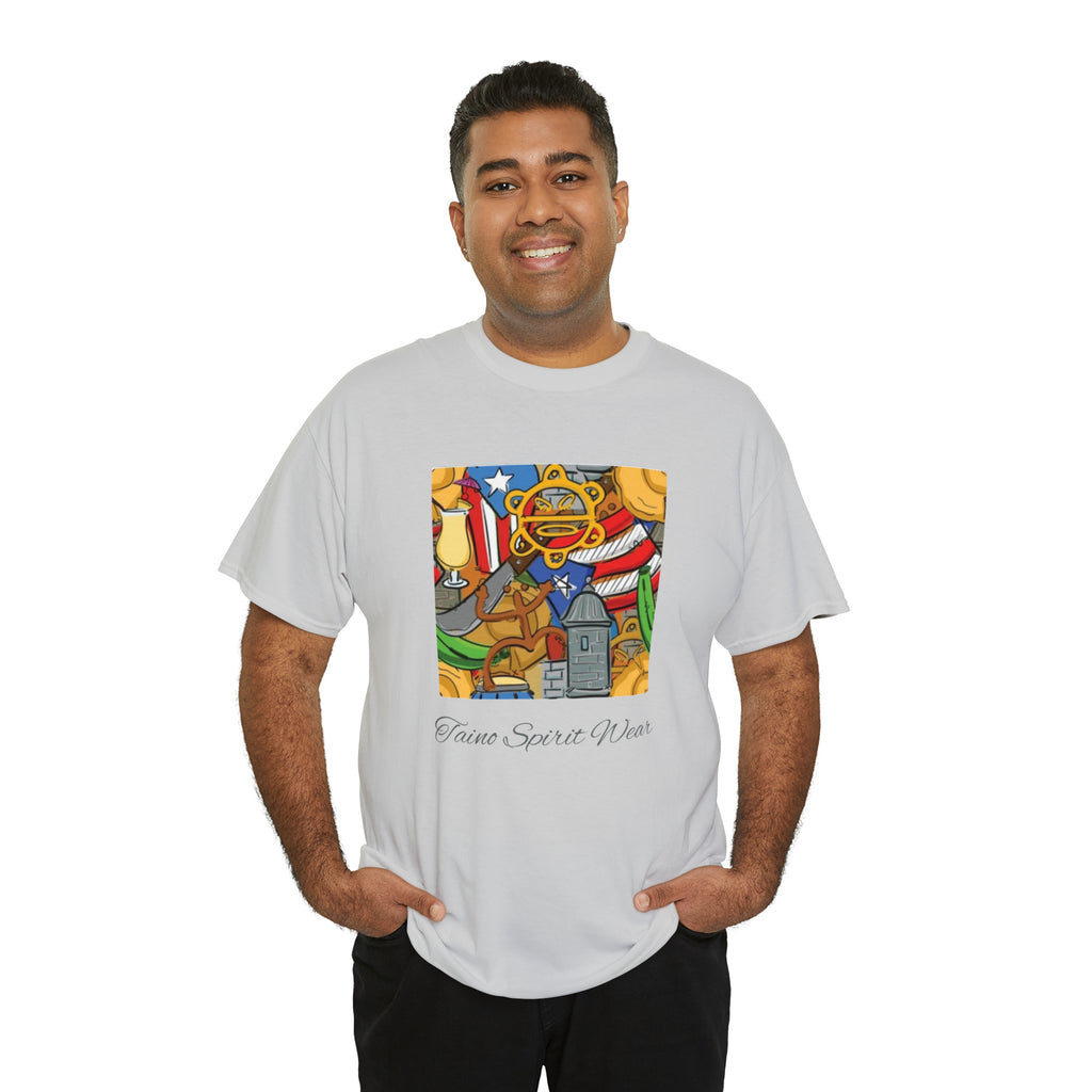 Puerto Rican Heritage Unisex Heavy Cotton Tee