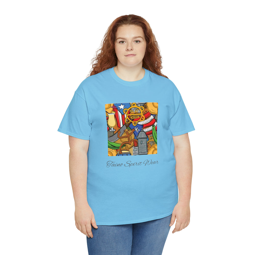 Puerto Rican Heritage Unisex Heavy Cotton Tee