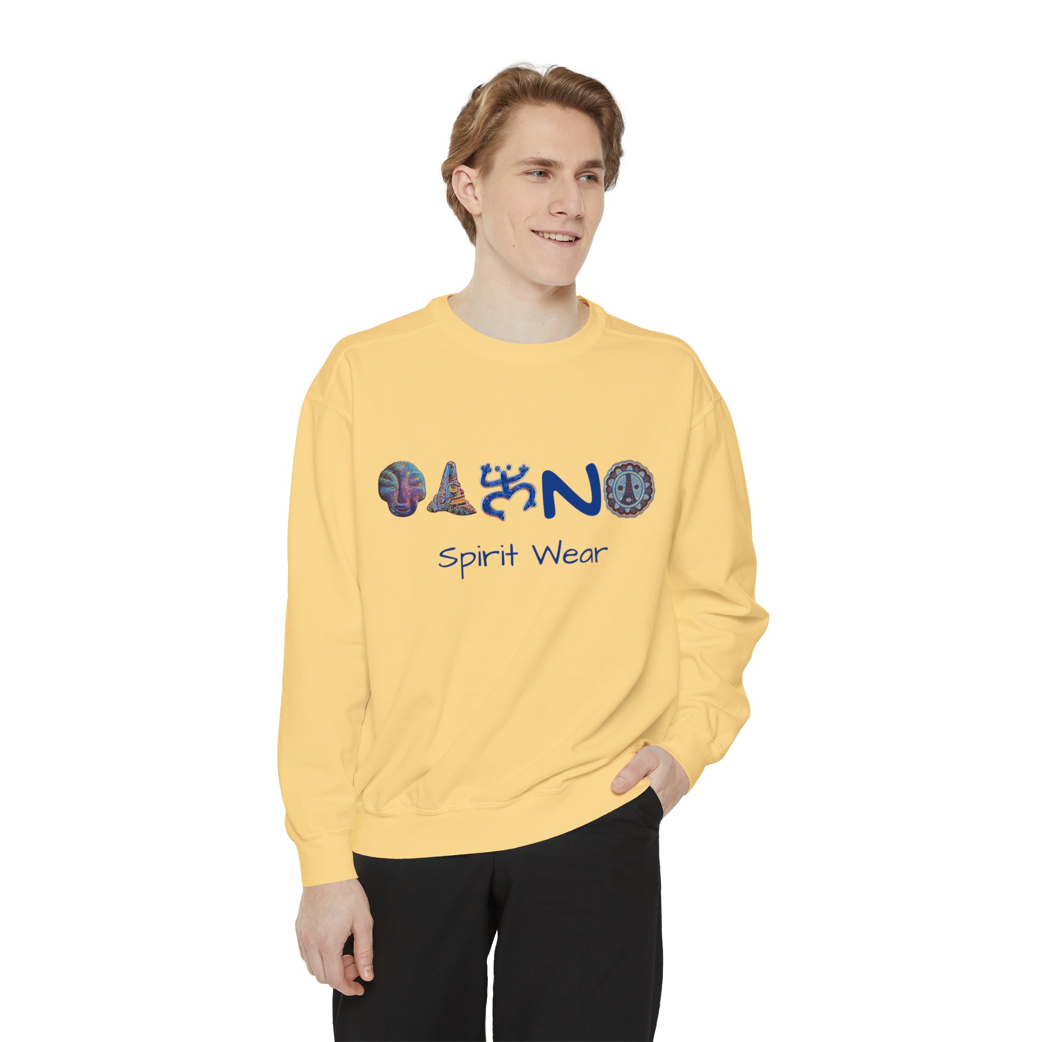 Taino Spirit Wear Symbols Unisex Garment-Dyed Sweatshirt