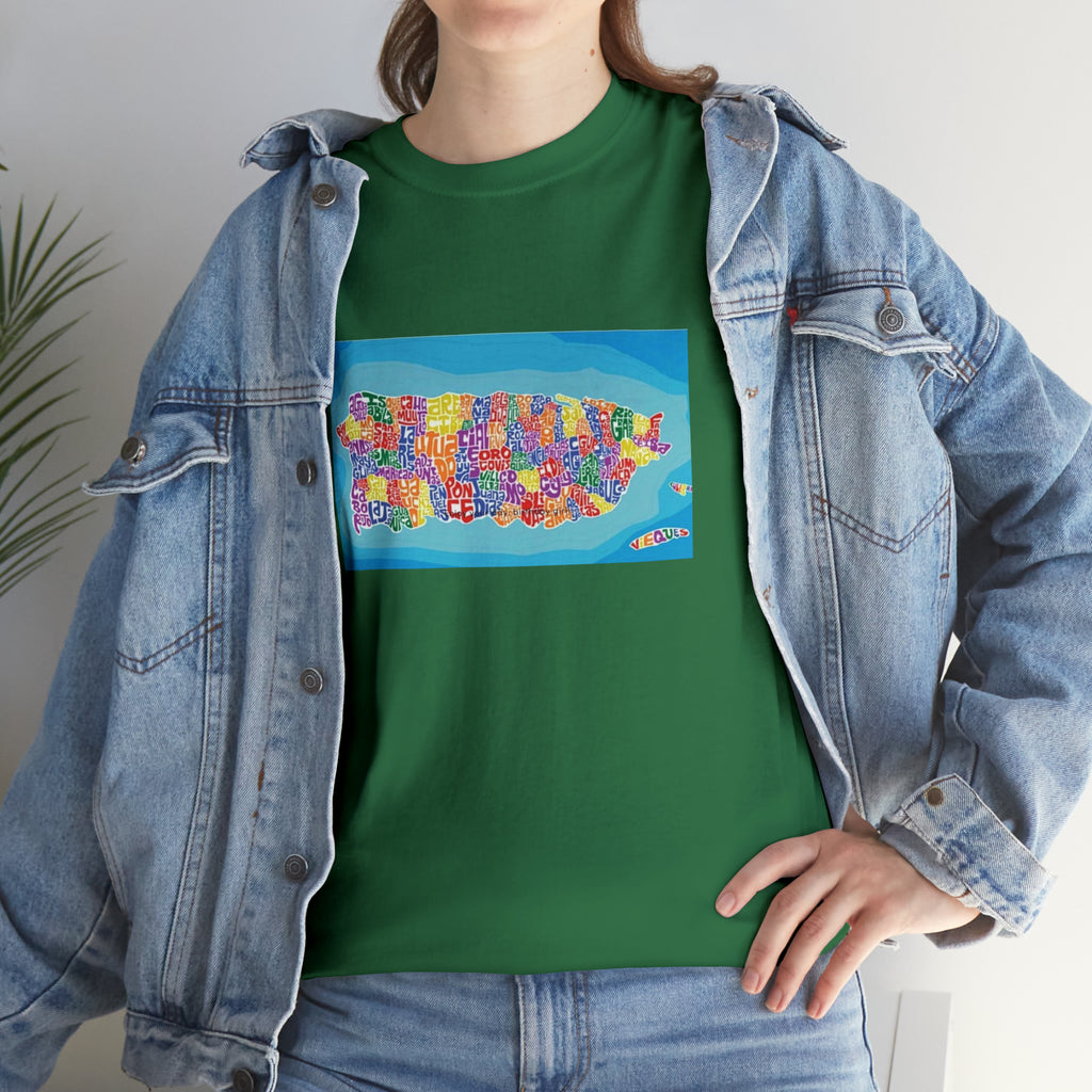 The Island of Puerto Rico Unisex Heavy Cotton Tee