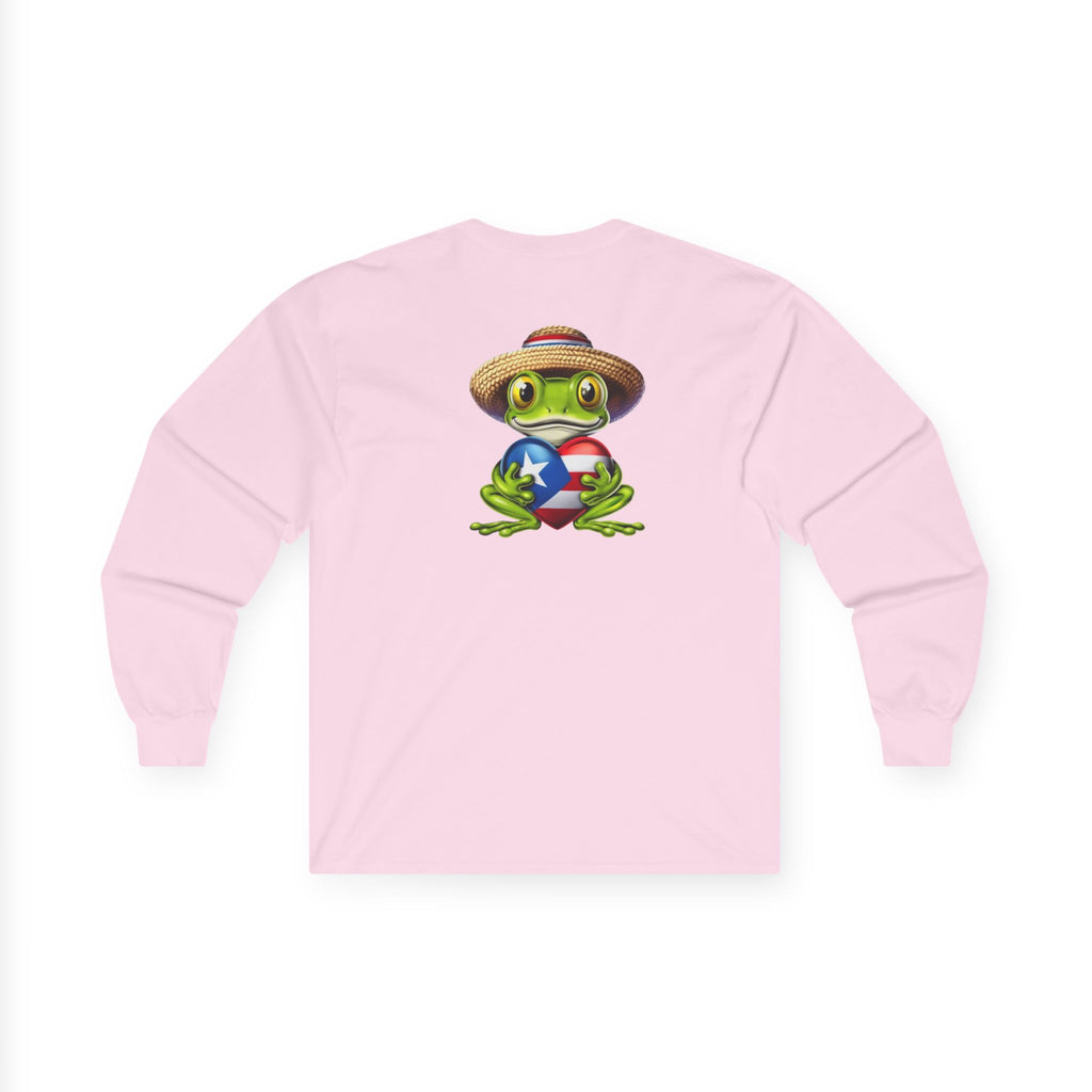 I Heart Puerto Rico/ Jibaro PR Flag Coqui Unisex Ultra Cotton Long Sleeve Tee