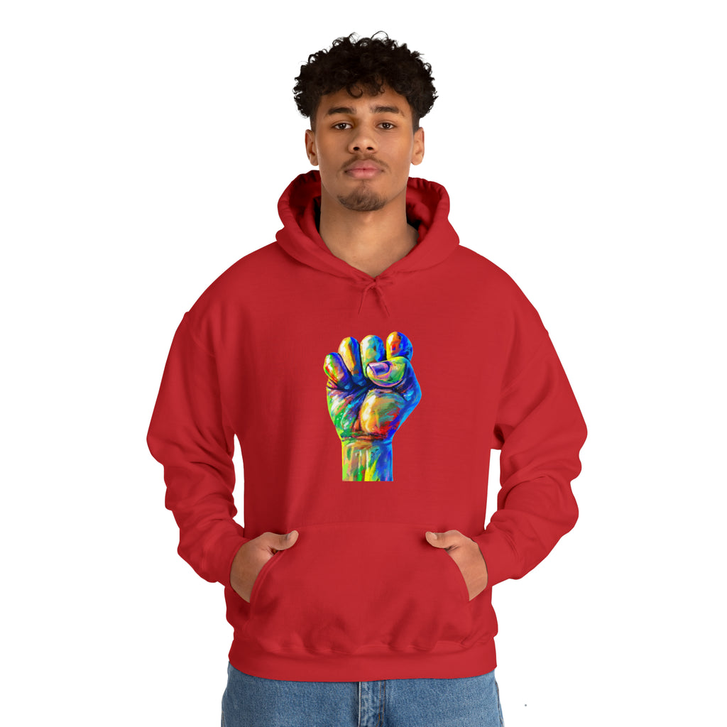 Power to The People Fist Unisex Heavy Blend™ Hooded Sweatshirt