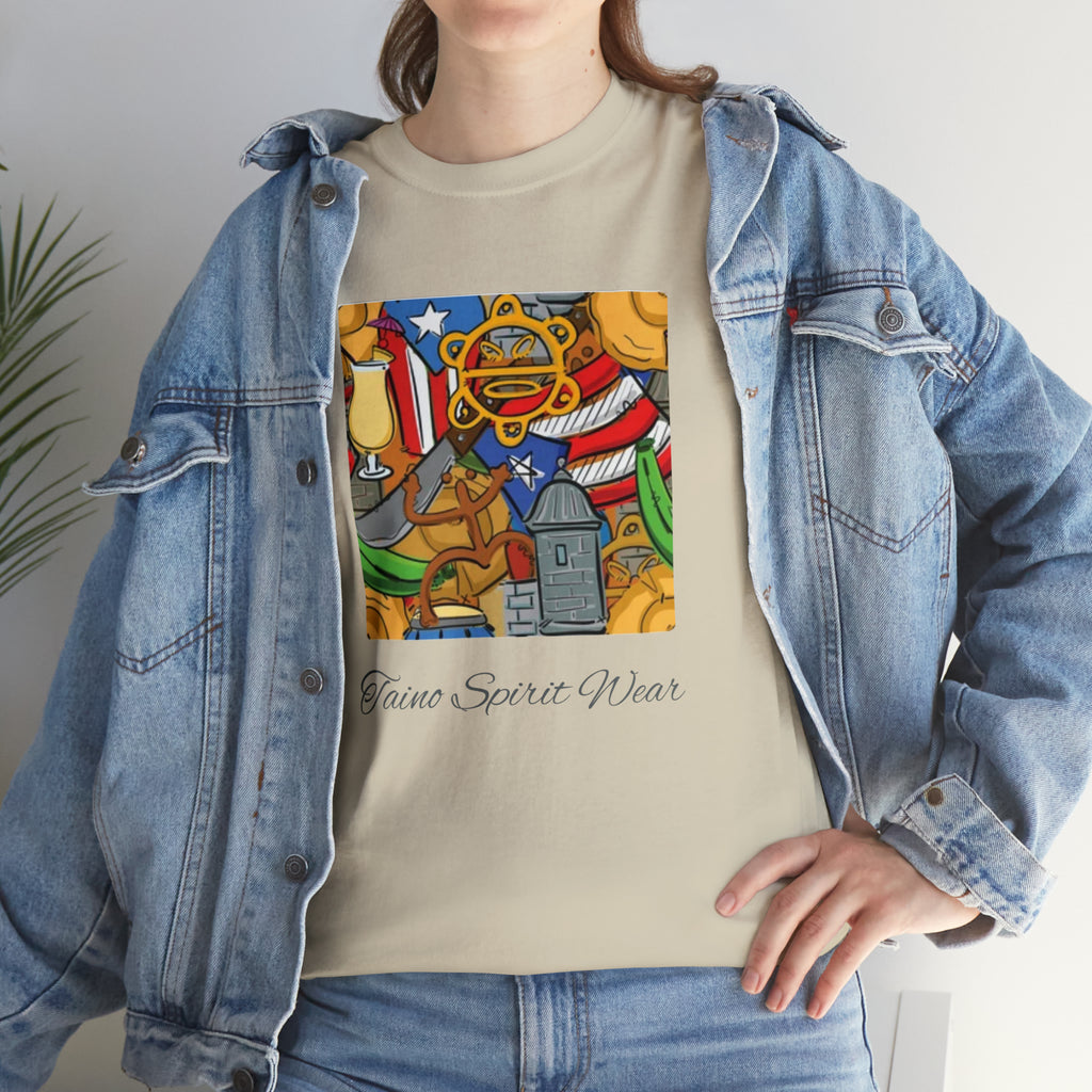 Puerto Rican Heritage Unisex Heavy Cotton Tee