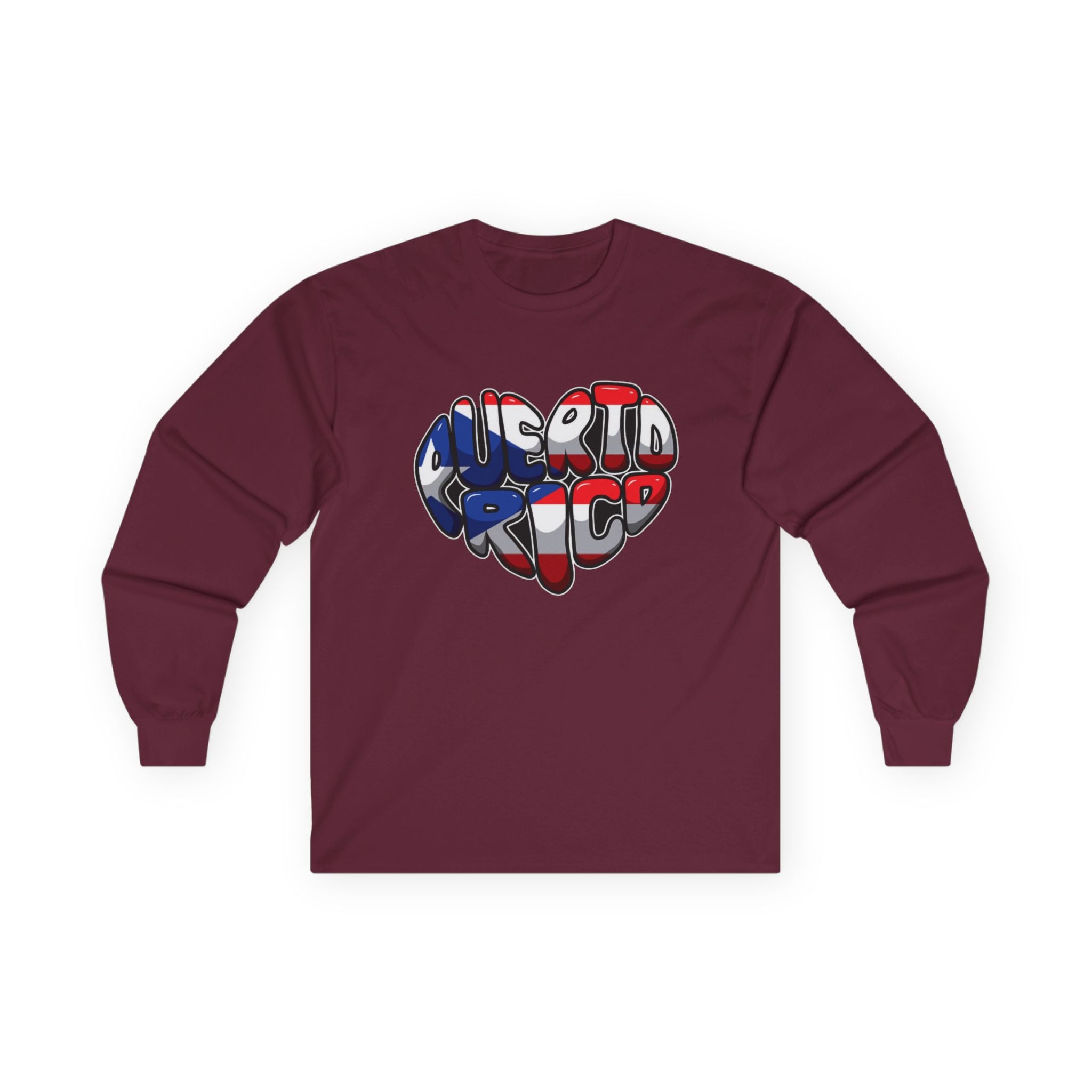 I Heart Puerto Rico/ Jibaro PR Flag Coqui Unisex Ultra Cotton Long Sleeve Tee