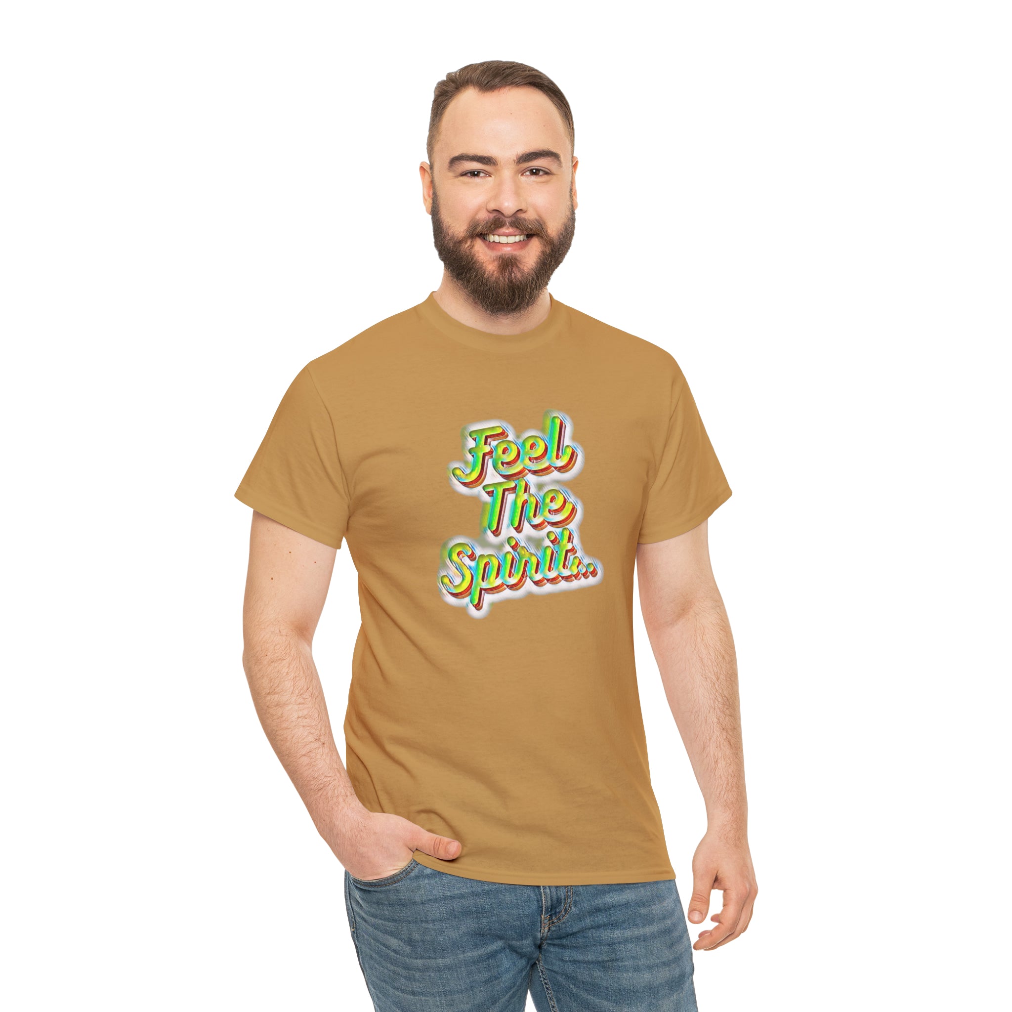 Feel The Spirit Unisex Heavy Cotton Tee