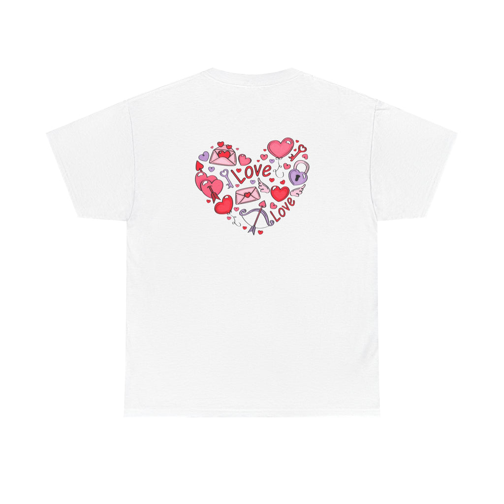 Valentine's Day Love Heart Graphic Tee – Valentine’s Day Romantic Shirt