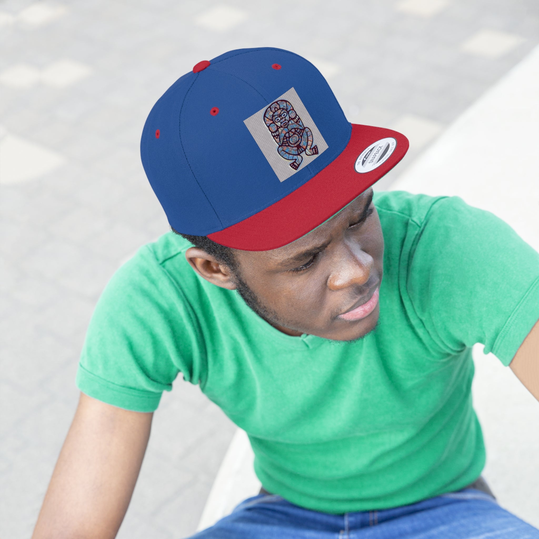 Taino Atabey Unisex Flat Bill Hat