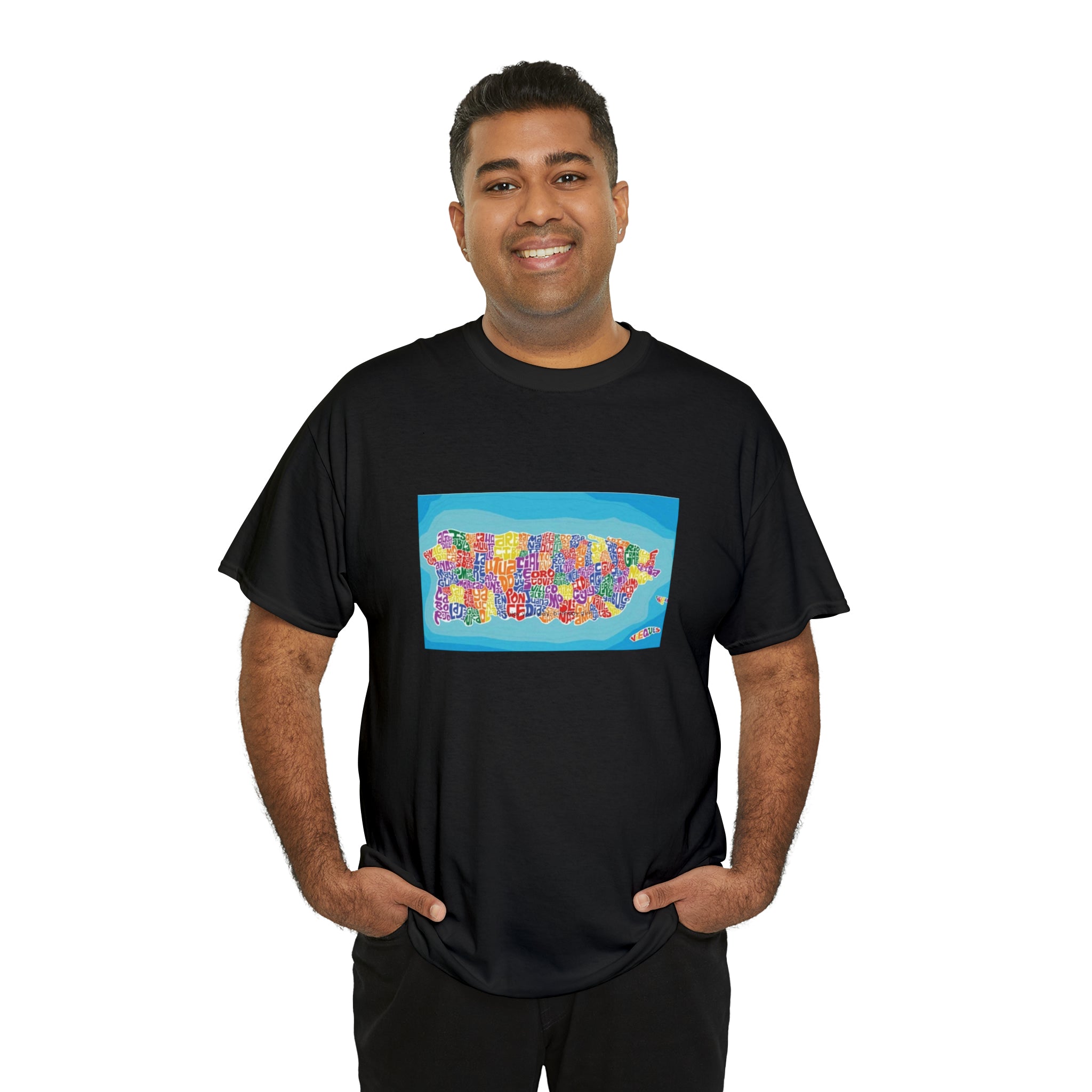 The Island of Puerto Rico Unisex Heavy Cotton Tee