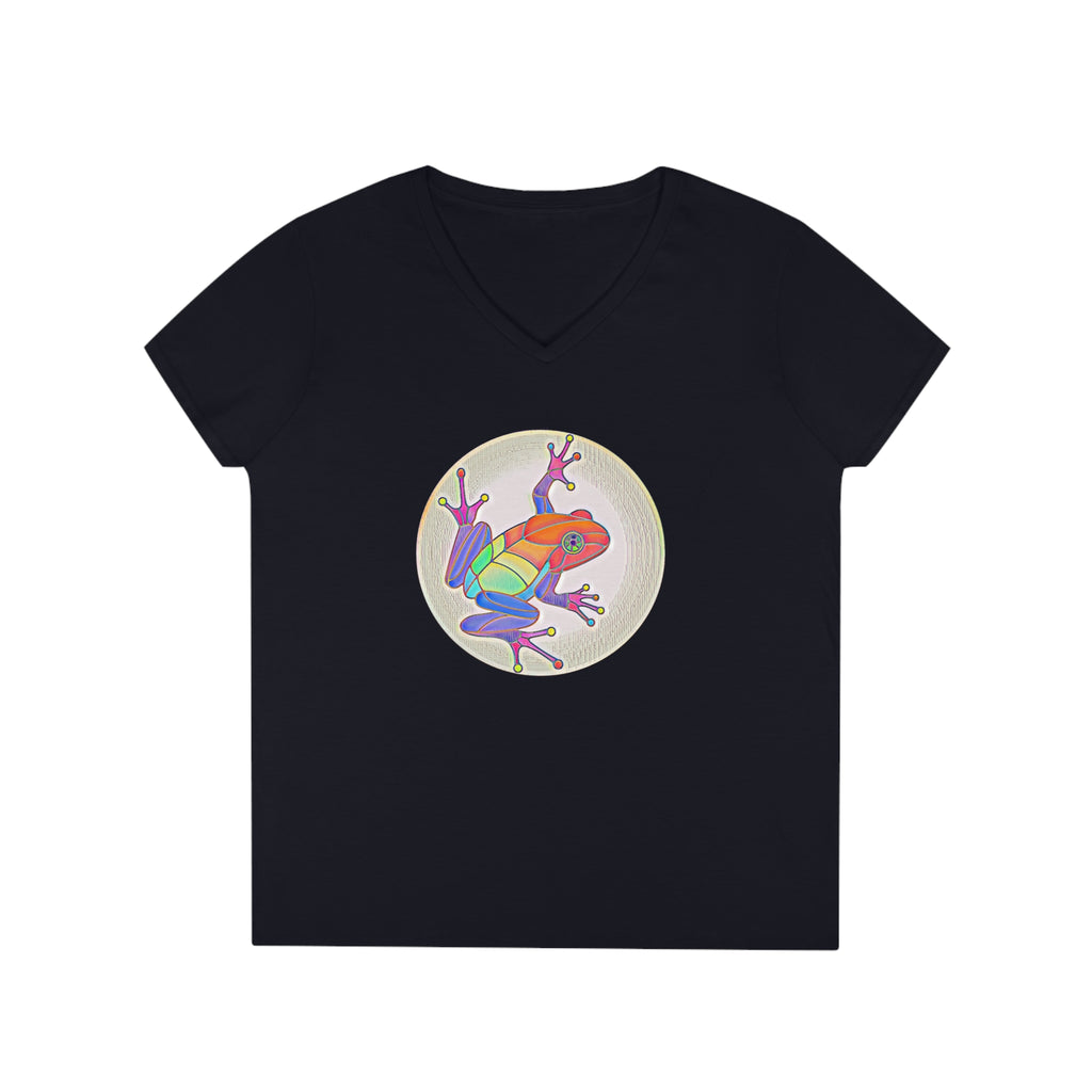 Puerto Rican Coqui Ladies' V-Neck T-Shirt