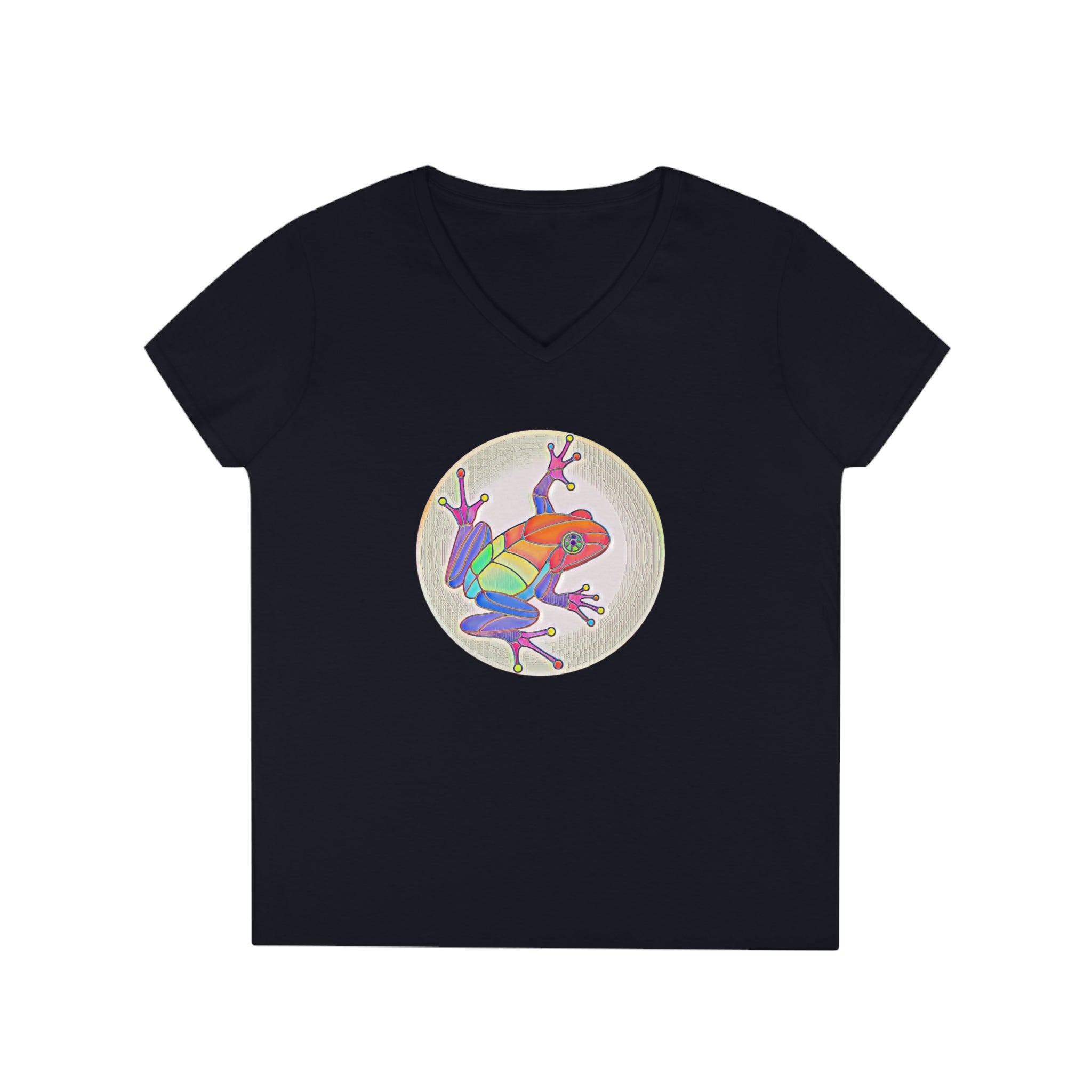 Puerto Rican Coqui Ladies' V-Neck T-Shirt