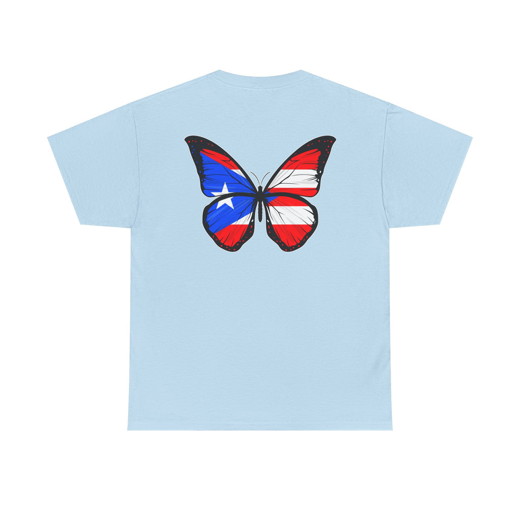 Women's Puerto Rico Flag Butterfly T-Shirt
