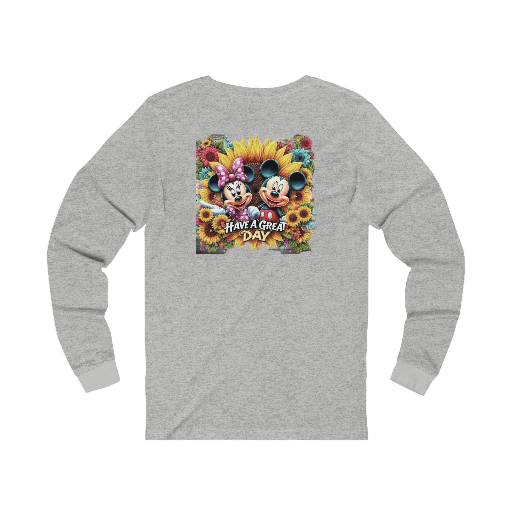 Minnie and Mickie Have A Great Day Unisex Jersey Long Sleeve Tee