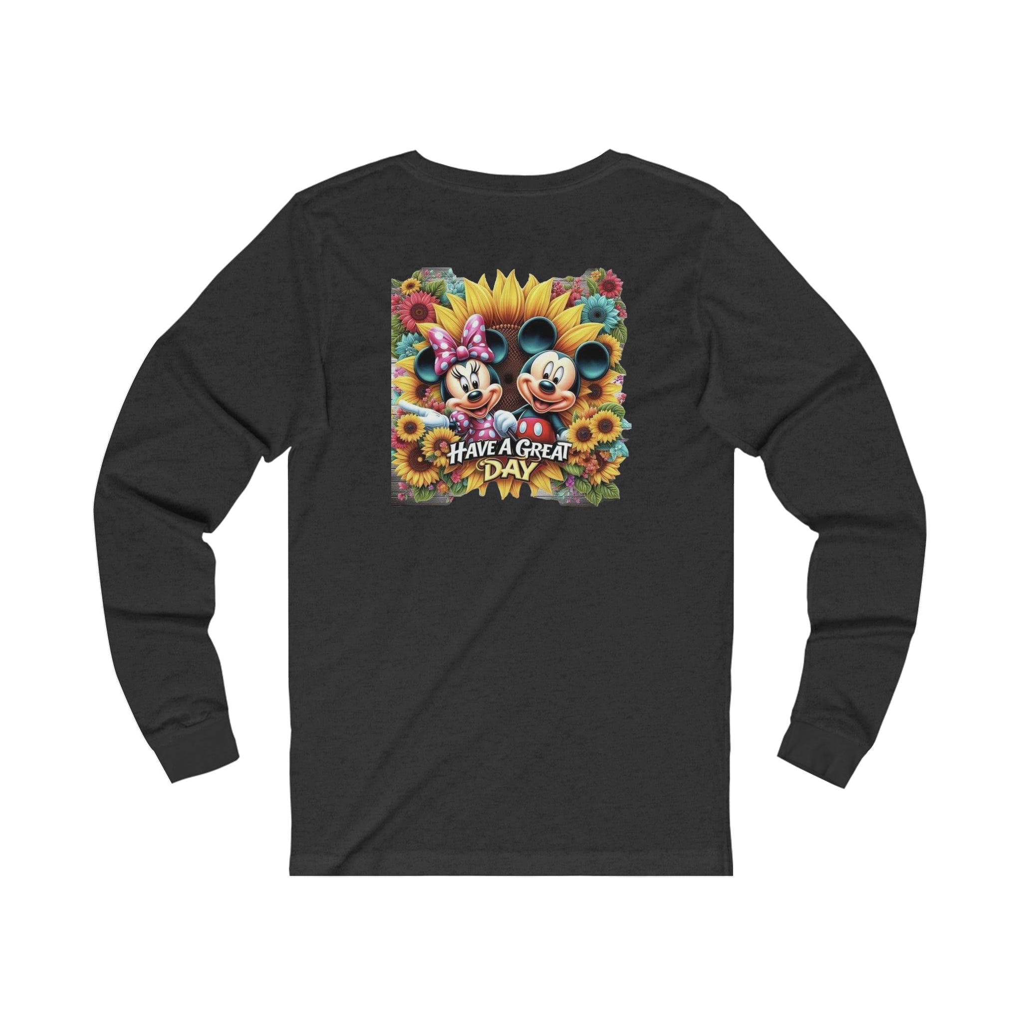 Minnie and Mickie Have A Great Day Unisex Jersey Long Sleeve Tee