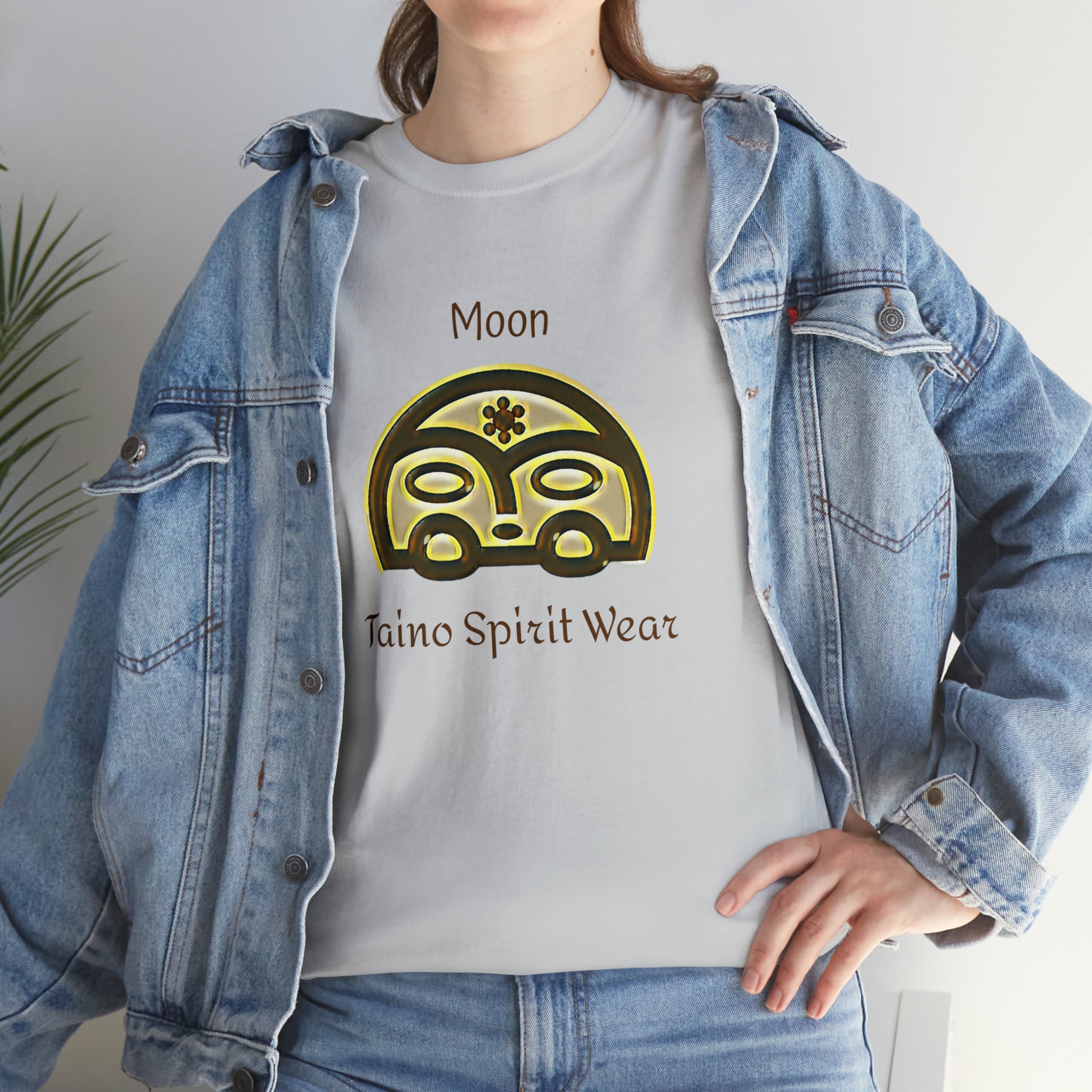 Taino Moon/ Puerto Rican Coqui Unisex Heavy Cotton Tee