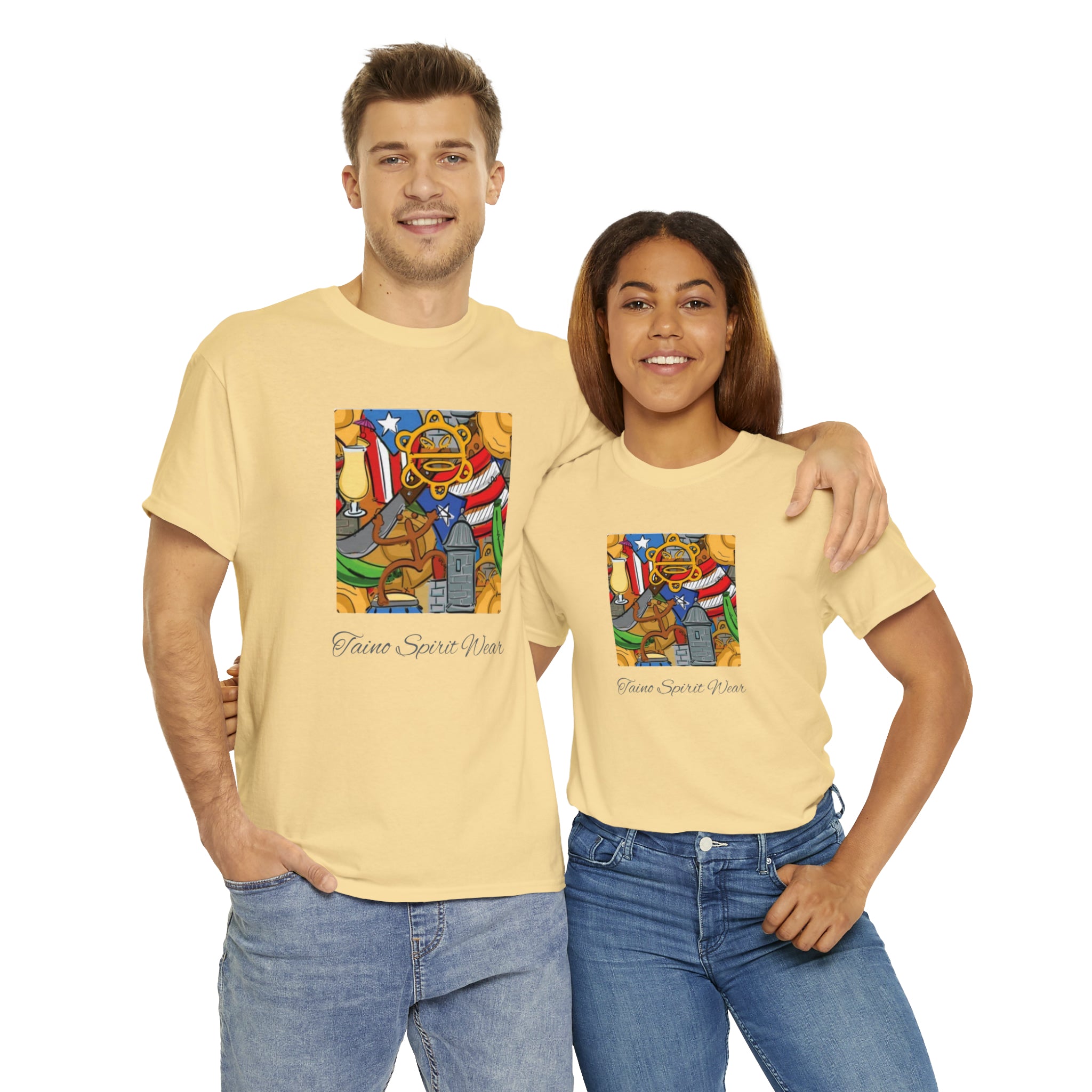 Puerto Rican Heritage Unisex Heavy Cotton Tee