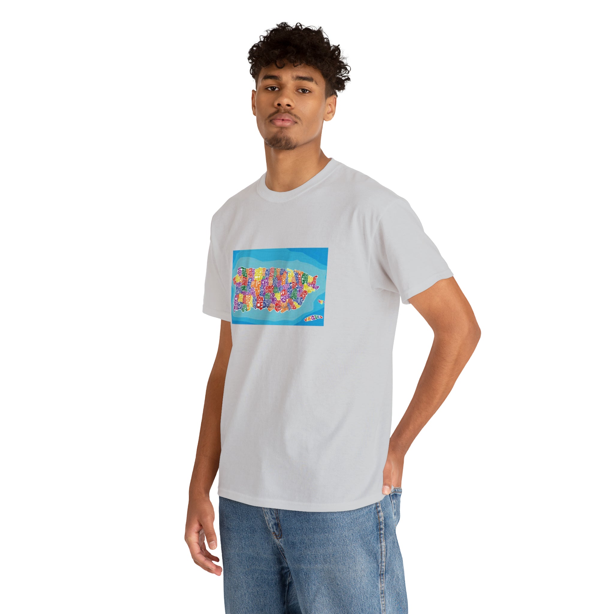 The Island of Puerto Rico Unisex Heavy Cotton Tee
