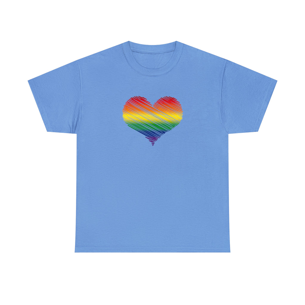 Love is Love Heart Unisex Heavy Cotton Tee