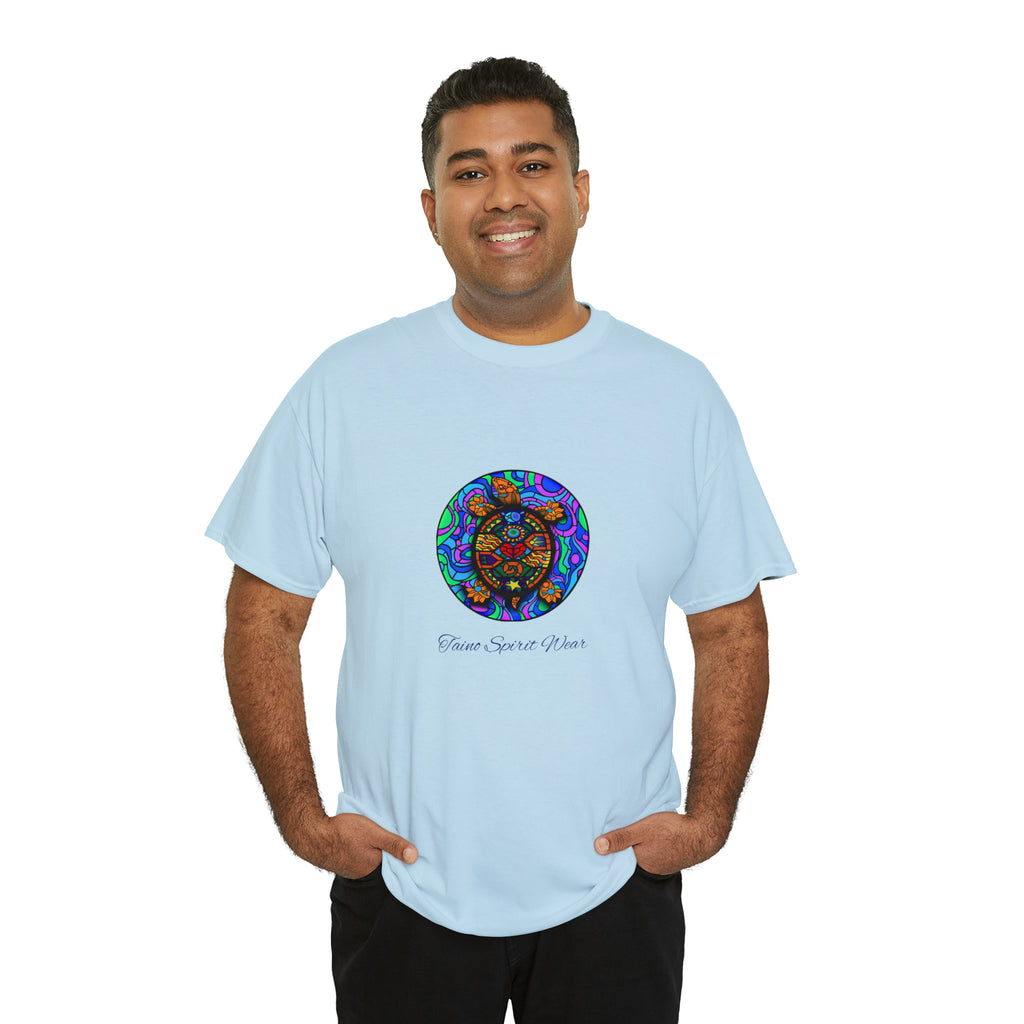 Taino-Inspired Turtle Unisex Heavy Cotton Tee