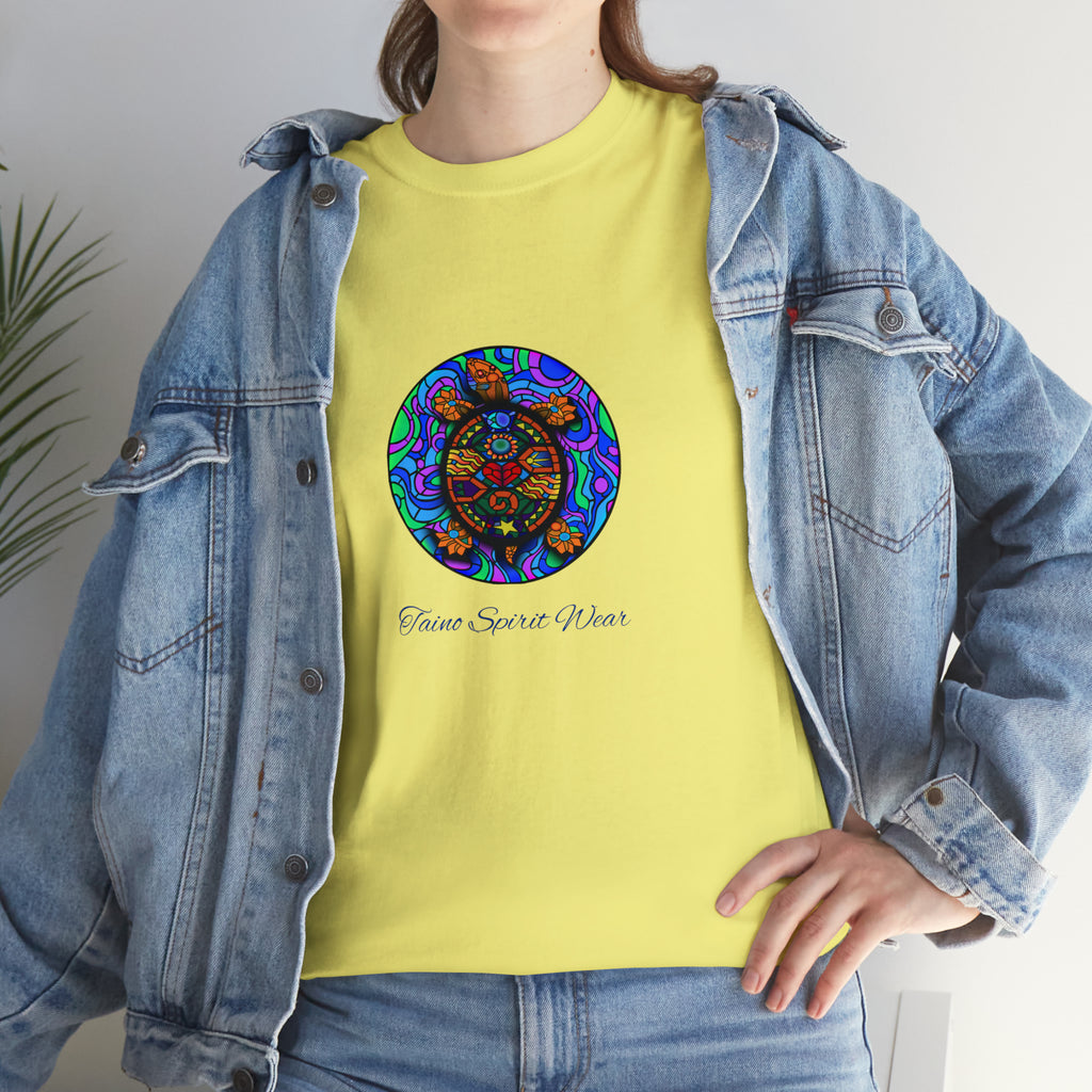 Taino-Inspired Turtle Unisex Heavy Cotton Tee