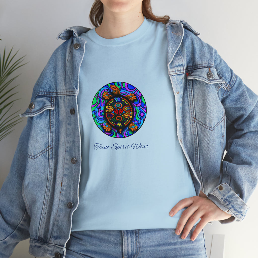 Taino-Inspired Turtle Unisex Heavy Cotton Tee