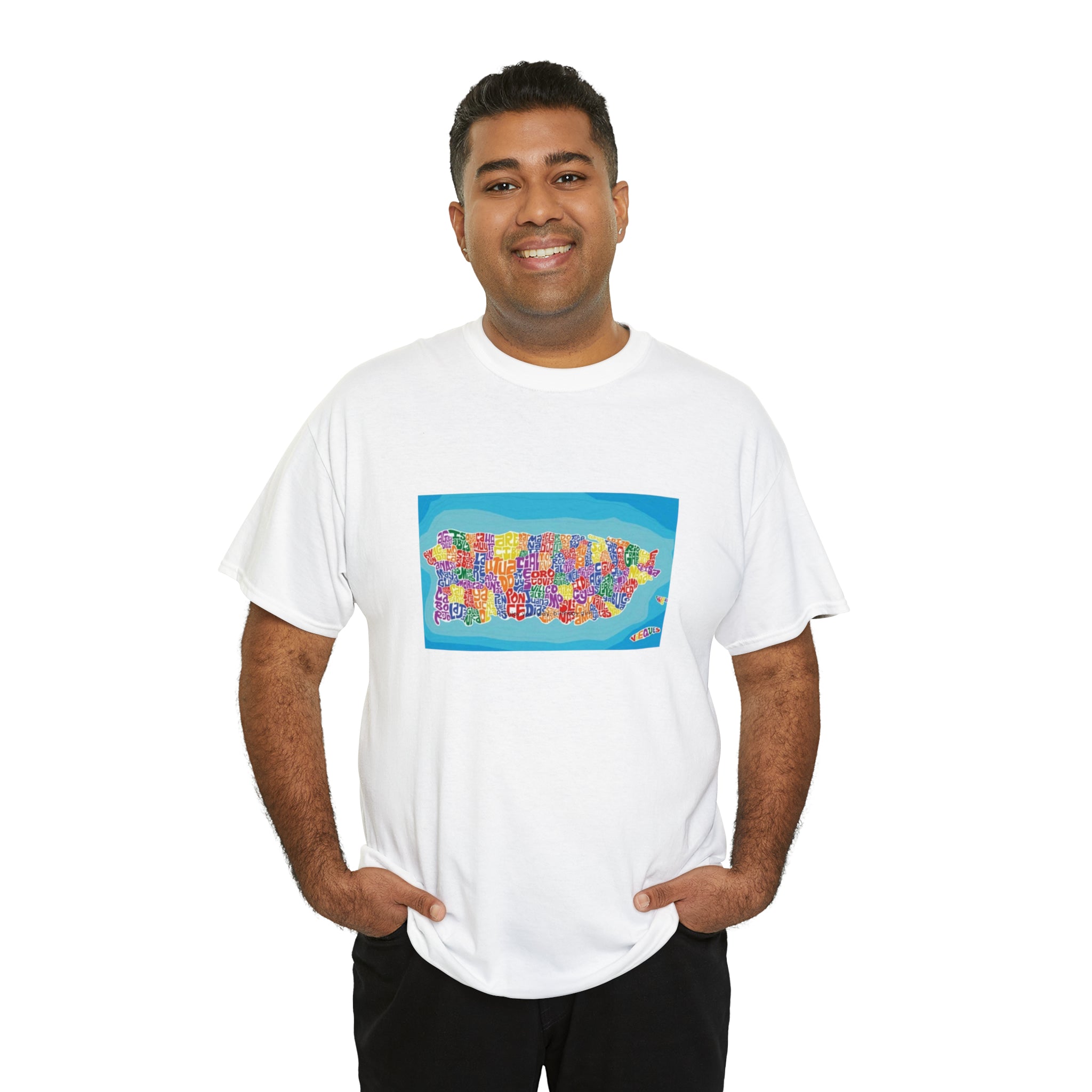 The Island of Puerto Rico Unisex Heavy Cotton Tee