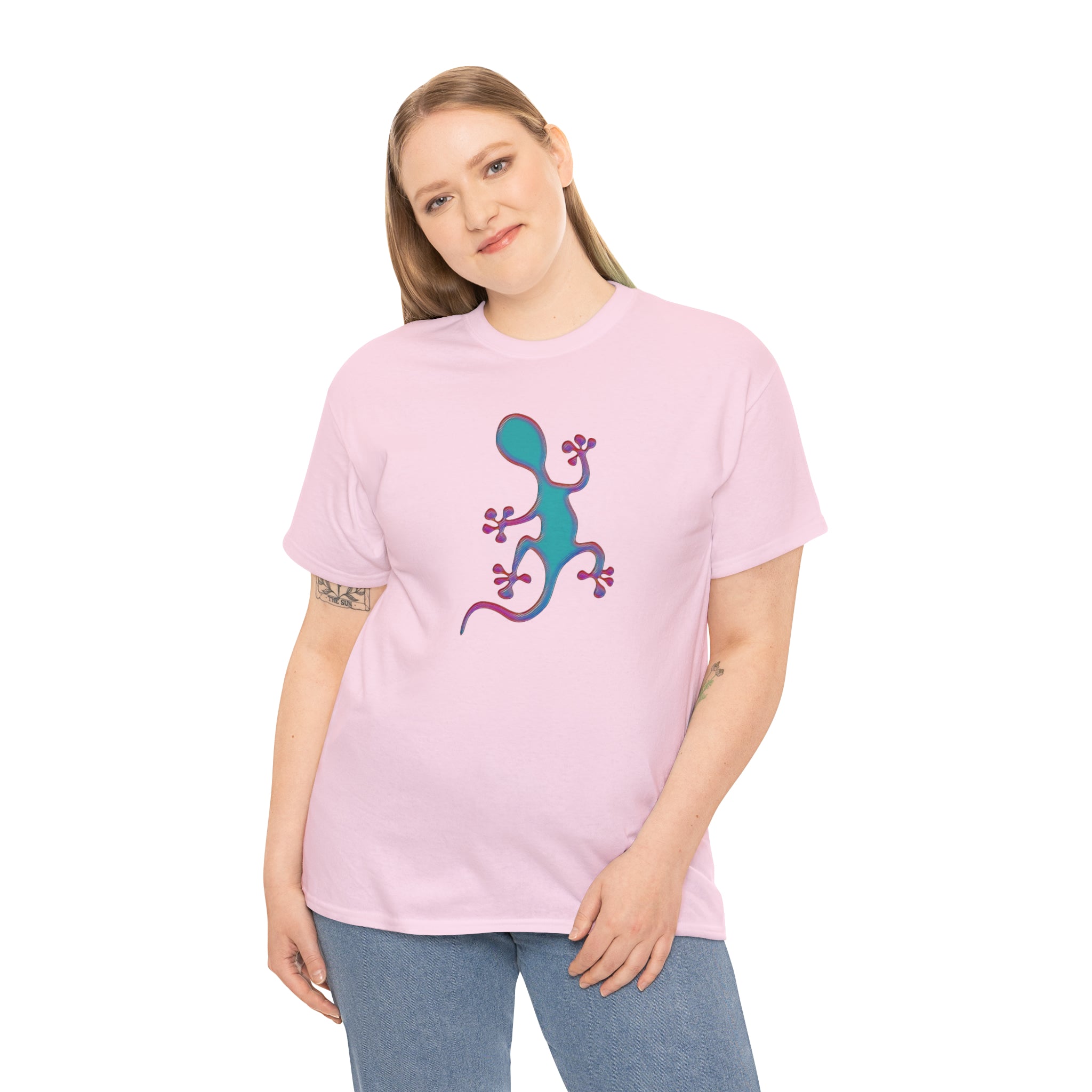 Taino-Inspired Salamander 2 Unisex Heavy Cotton Tee