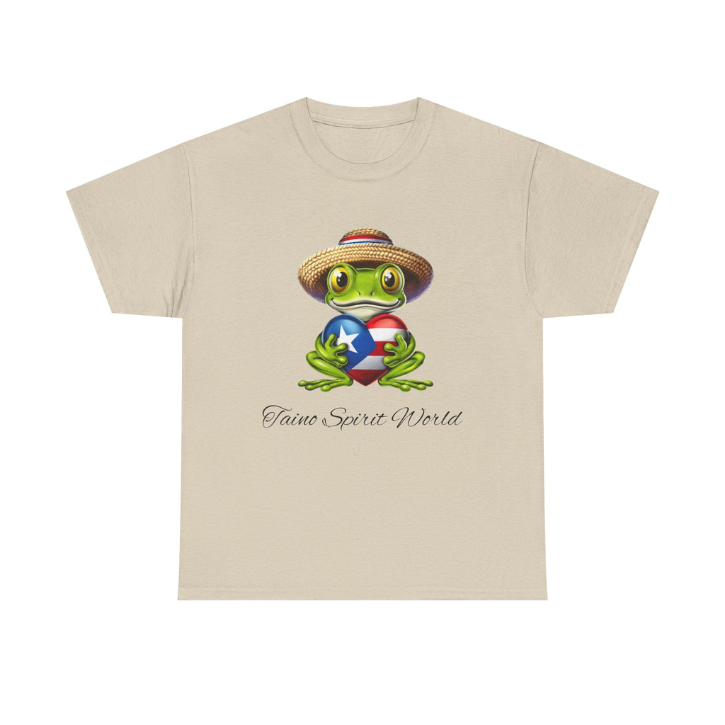 I Heart PR Jibaro Coqui Taino Spirit World Unisex Heavy Cotton Tee