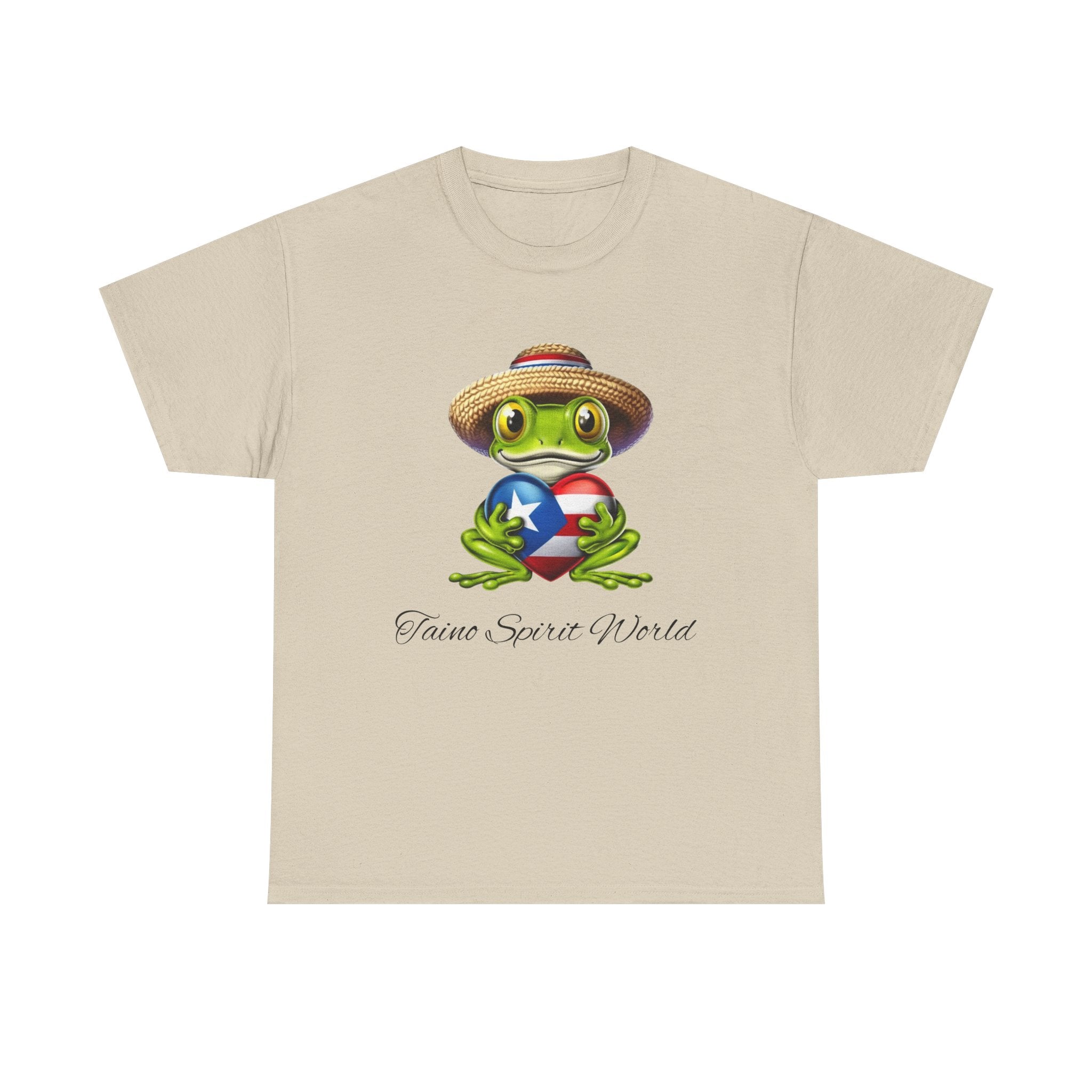 I Heart PR Jibaro Coqui Taino Spirit World Unisex Heavy Cotton Tee