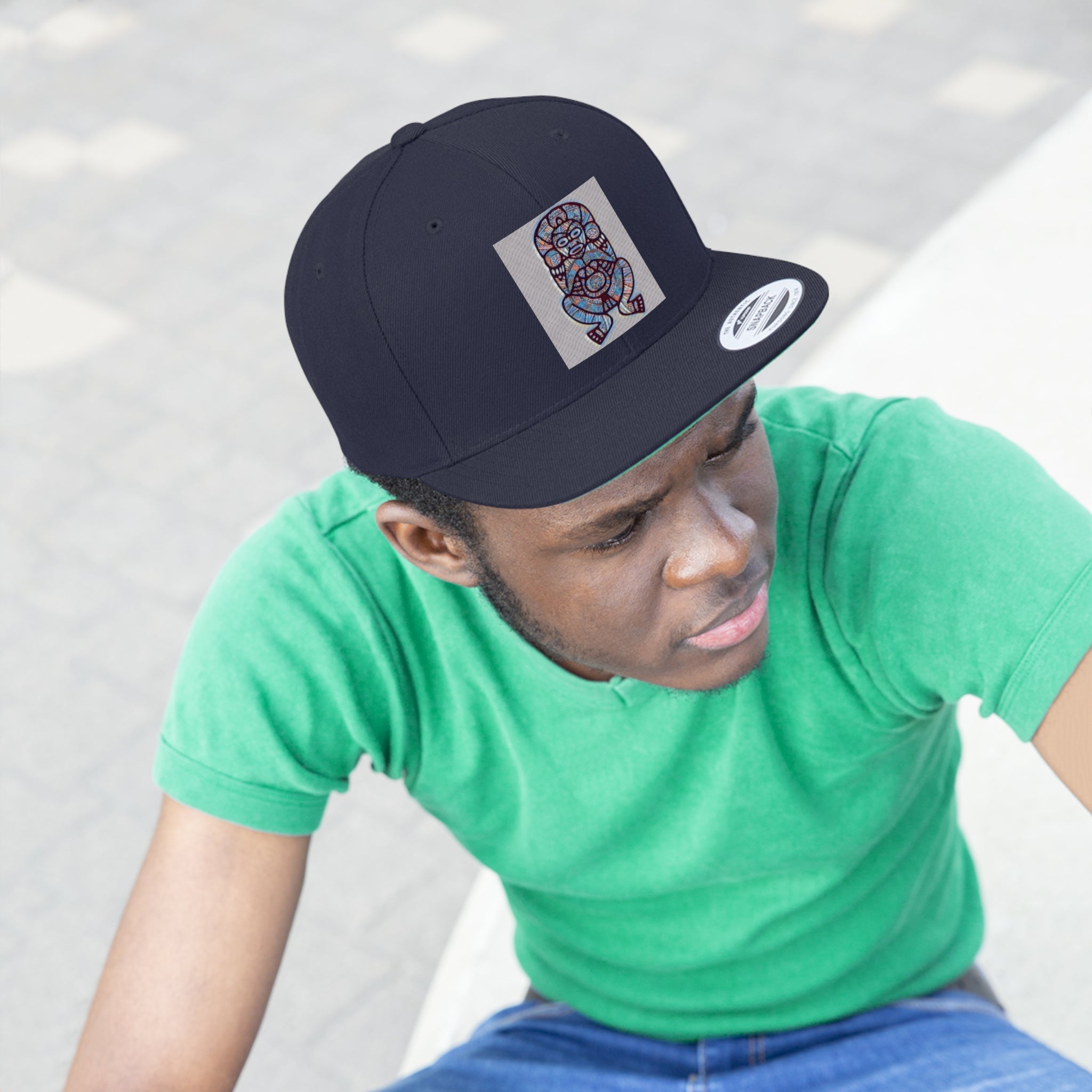 Taino Atabey Unisex Flat Bill Hat
