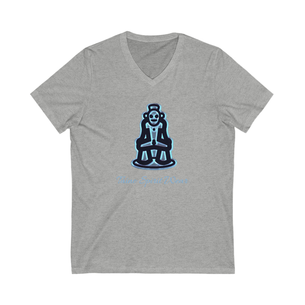 Taino Symbolism Unisex Jersey Short Sleeve V-Neck Tee
