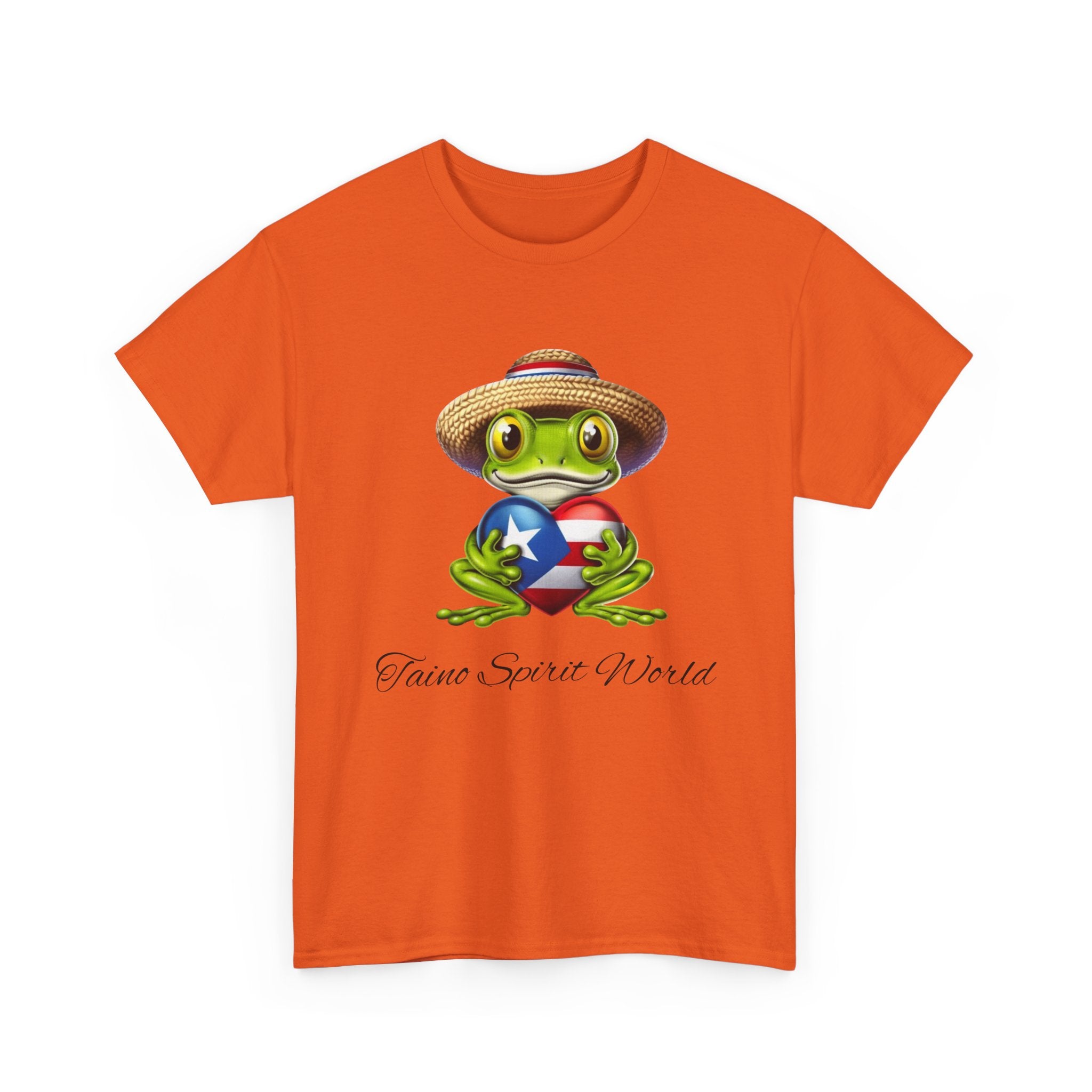 I Heart PR Jibaro Coqui Taino Spirit World Unisex Heavy Cotton Tee