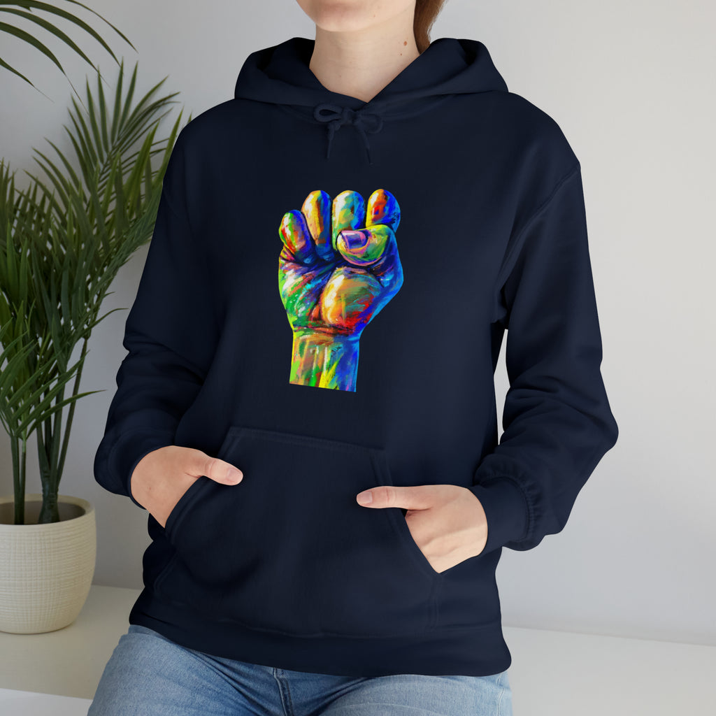 Power to The People Fist Unisex Heavy Blend™ Hooded Sweatshirt