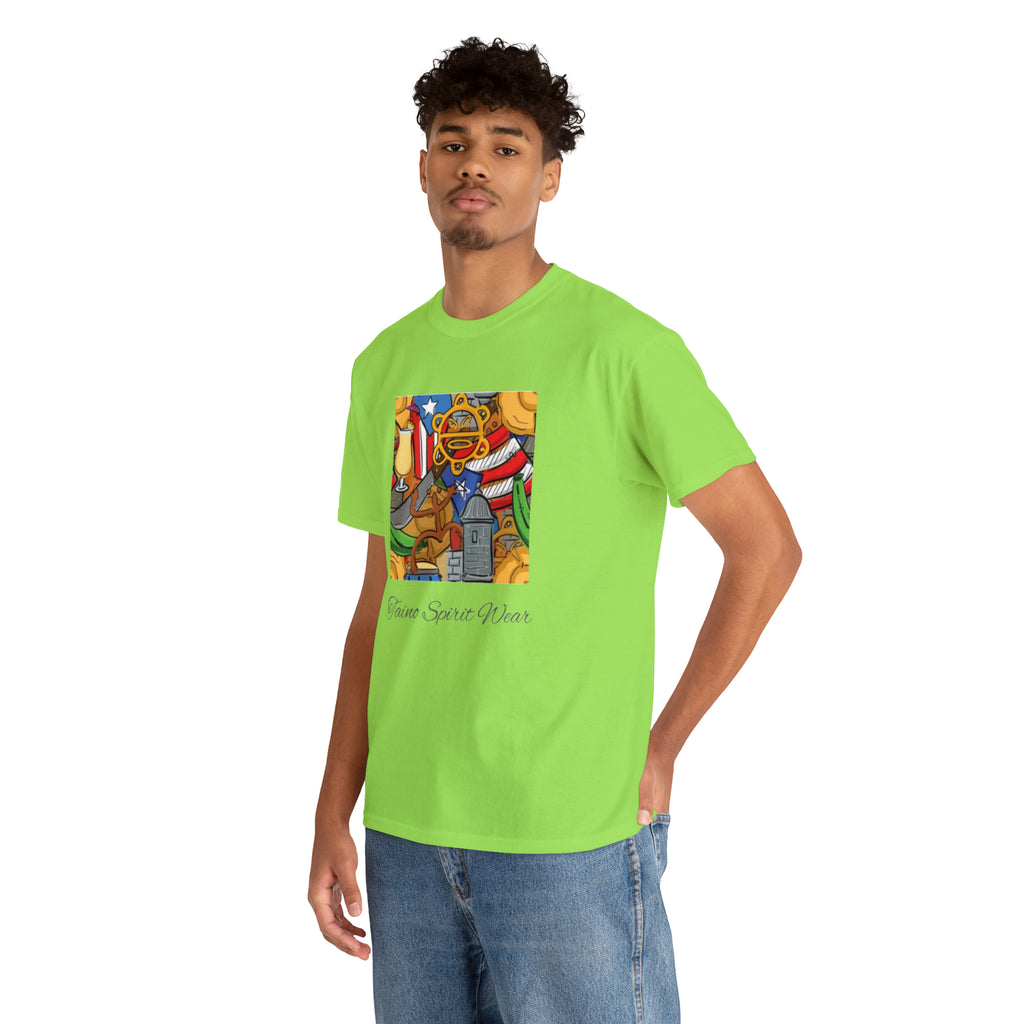 Puerto Rican Heritage Unisex Heavy Cotton Tee