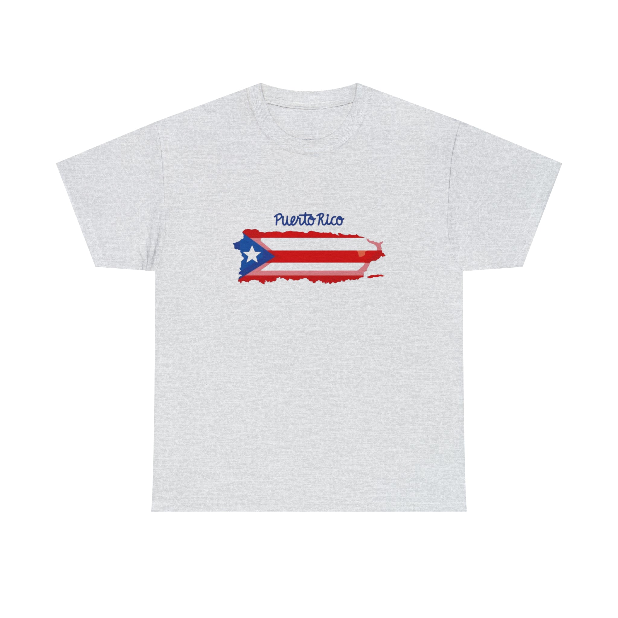 Island of Puerto Rico Flag Heavy Cotton Tee