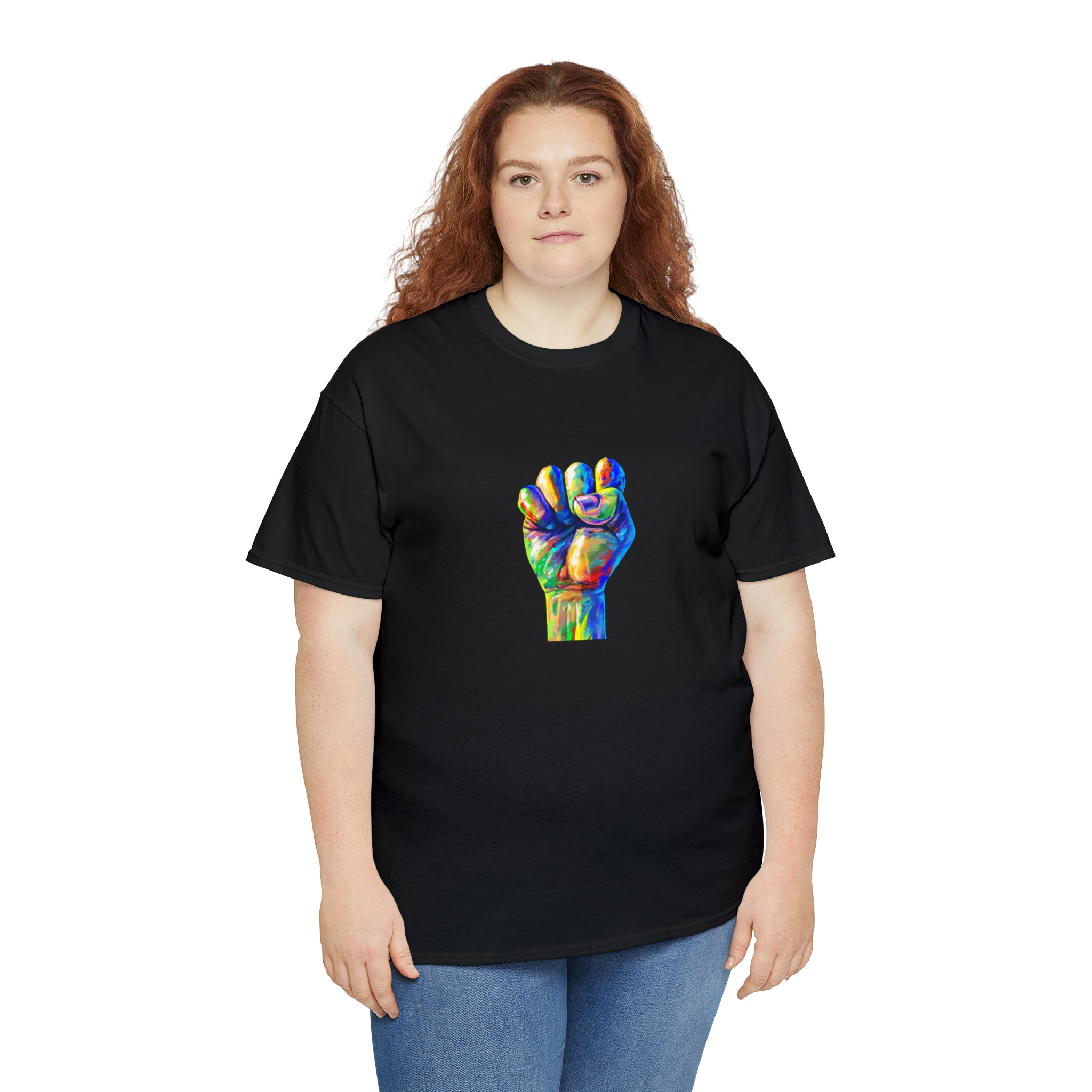 Power to The People Fist Unisex Heavy Cotton Tee