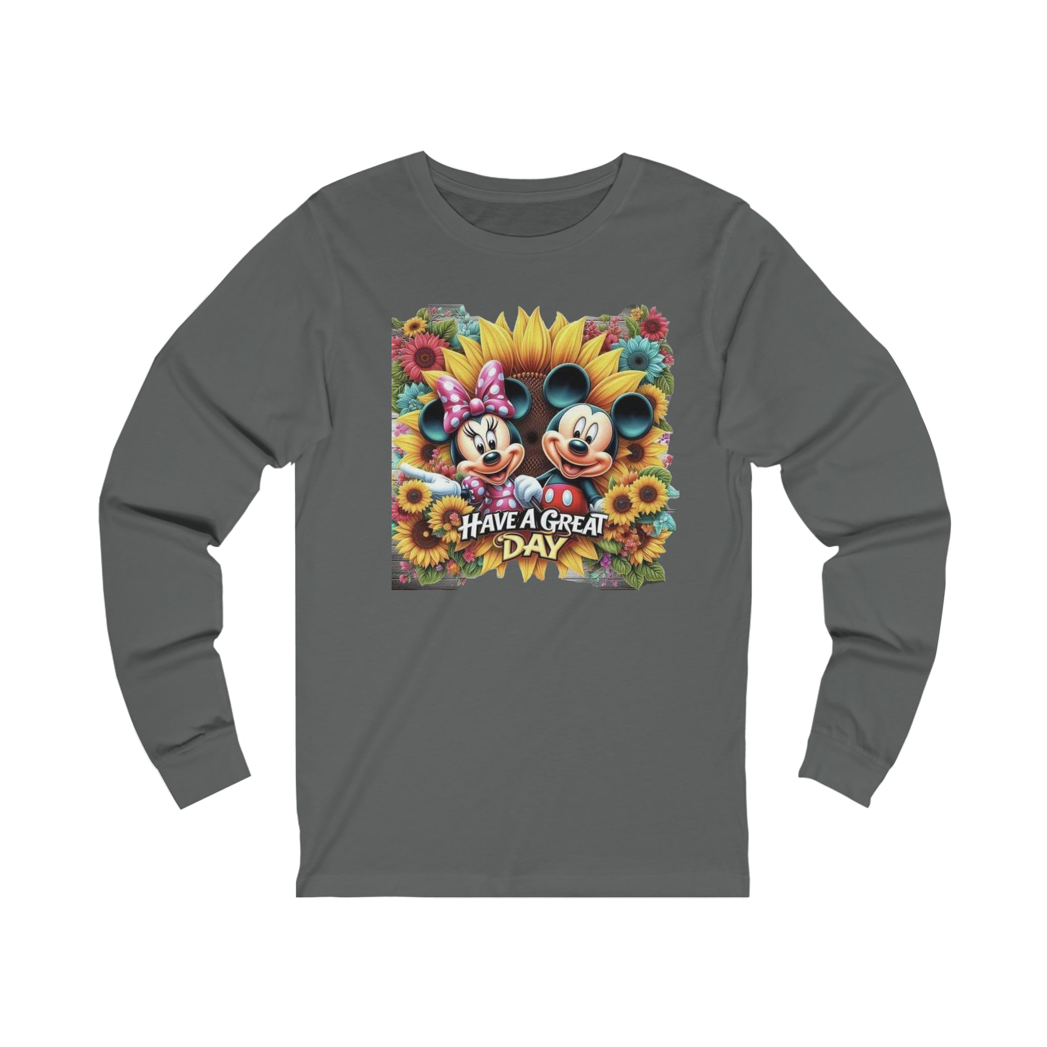 Mickie and Minnie Have a Great Day Unisex Jersey Long Sleeve Tee