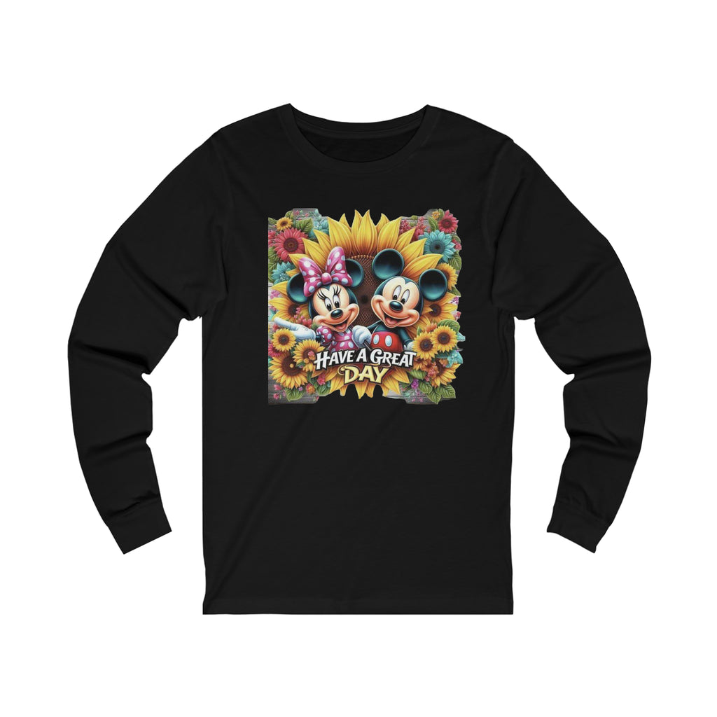 Mickie and Minnie Have a Great Day Unisex Jersey Long Sleeve Tee