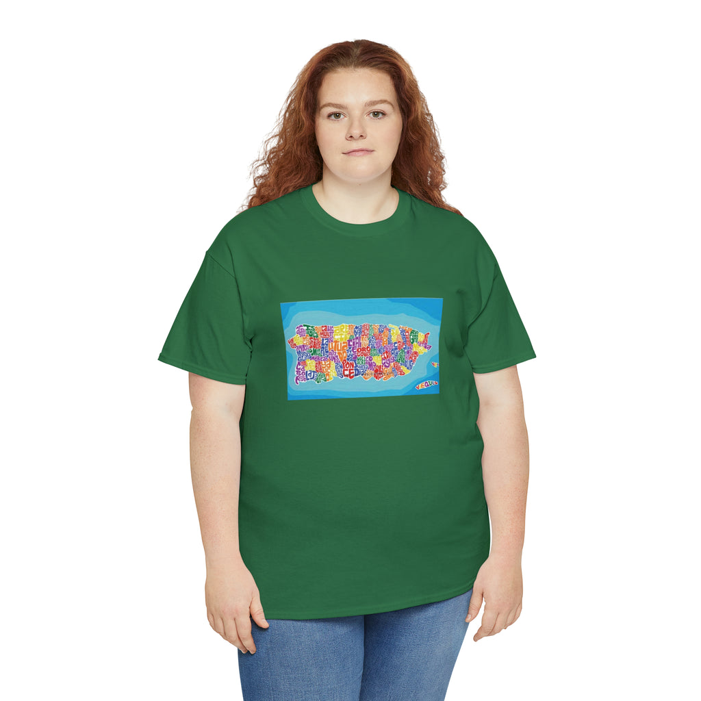 The Island of Puerto Rico Unisex Heavy Cotton Tee