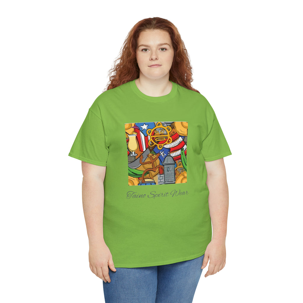 Puerto Rican Heritage Unisex Heavy Cotton Tee