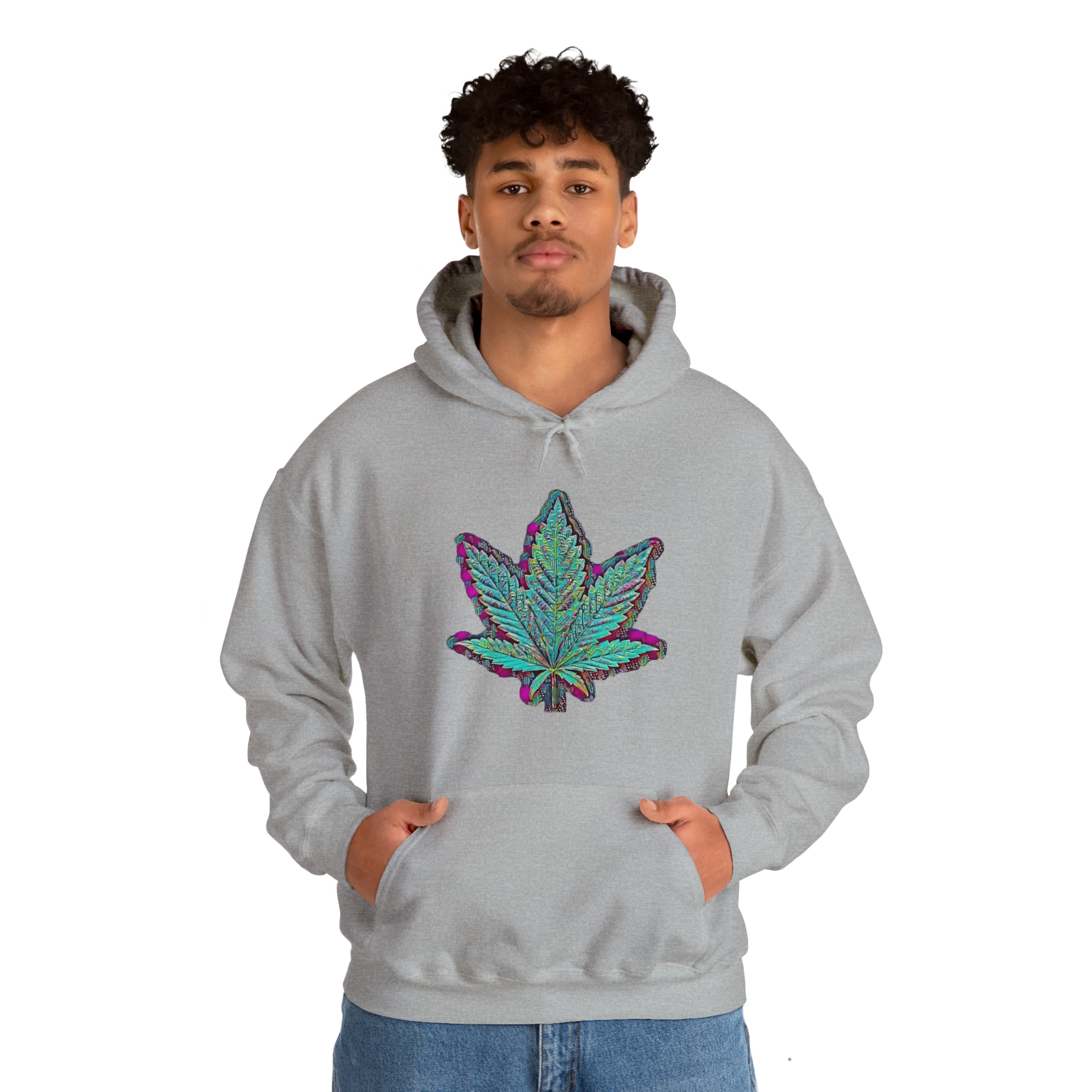 The Five Finger Leaf Unisex Heavy Blend™ Hooded Sweatshirt