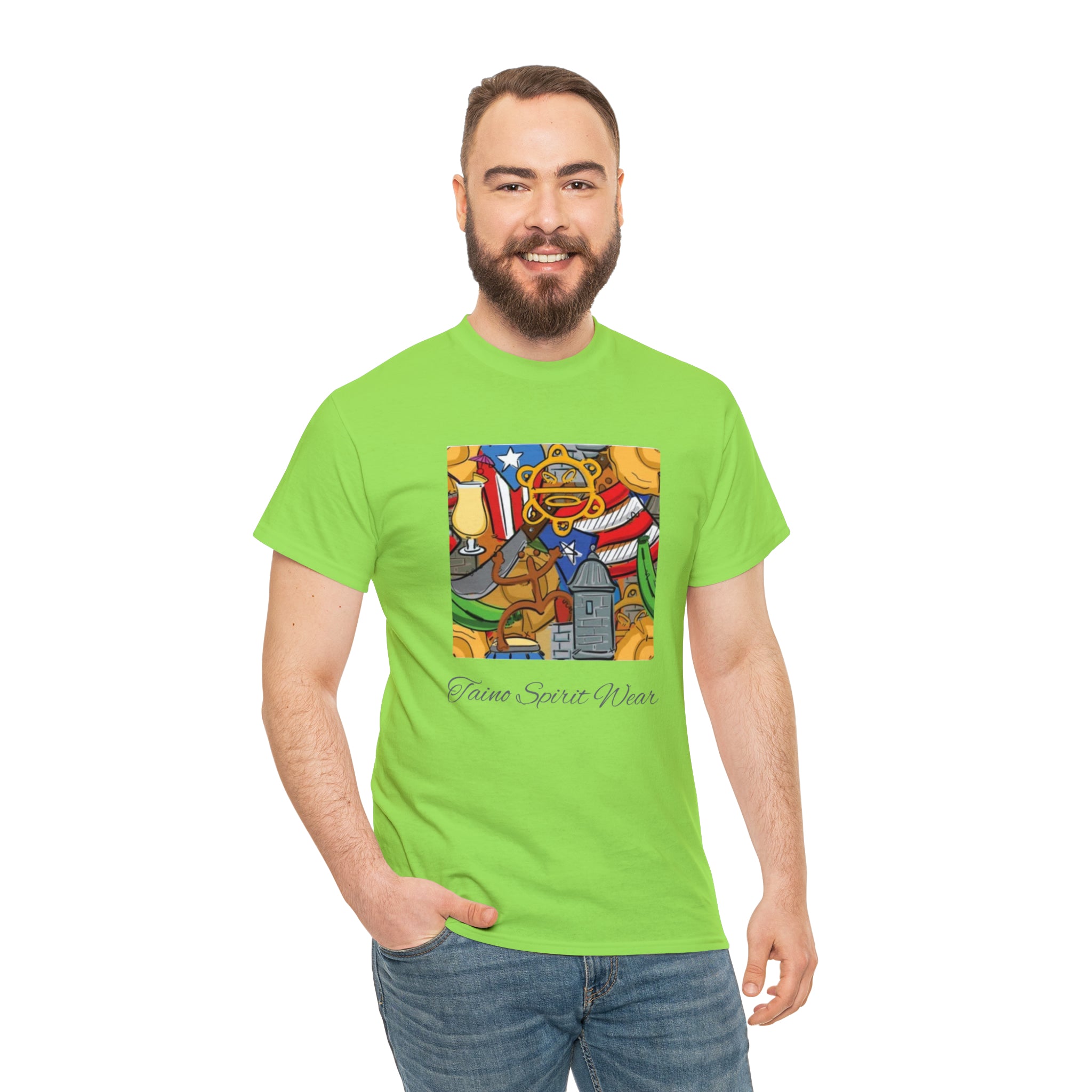 Puerto Rican Heritage Unisex Heavy Cotton Tee