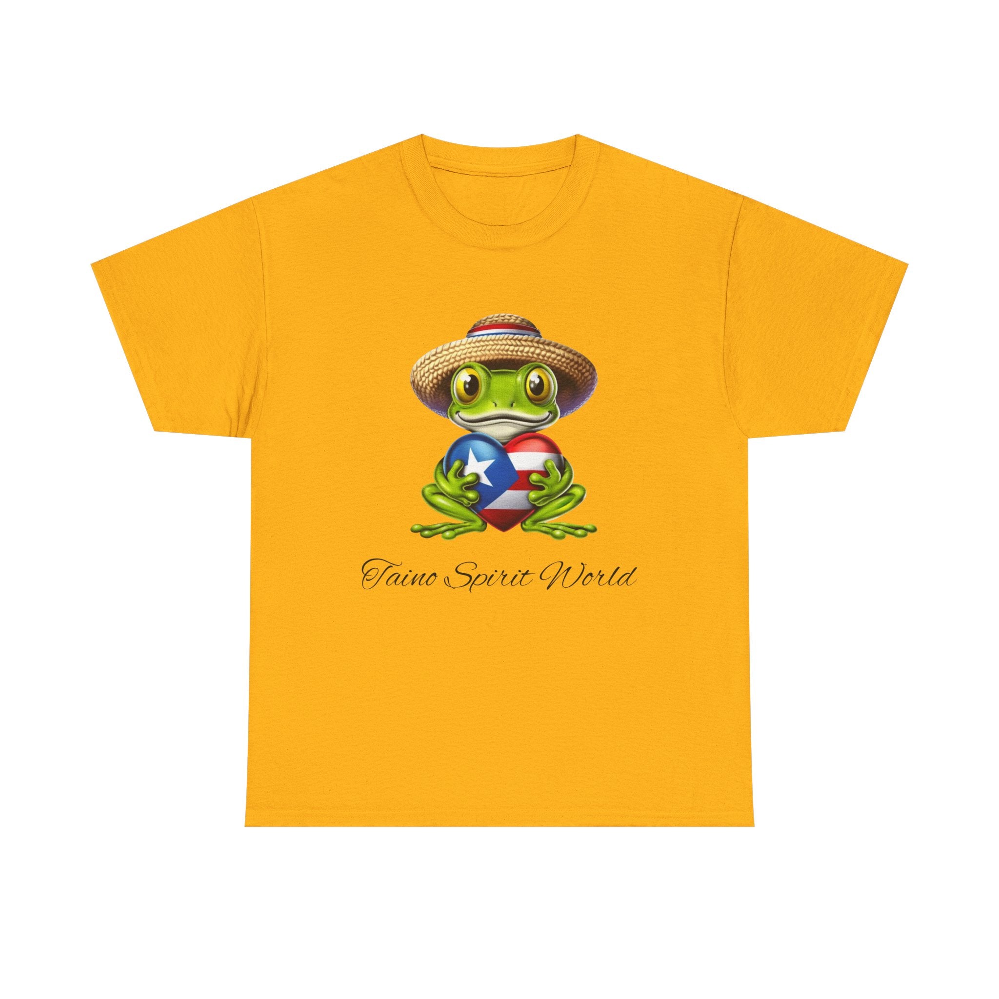 I Heart PR Jibaro Coqui Taino Spirit World Unisex Heavy Cotton Tee