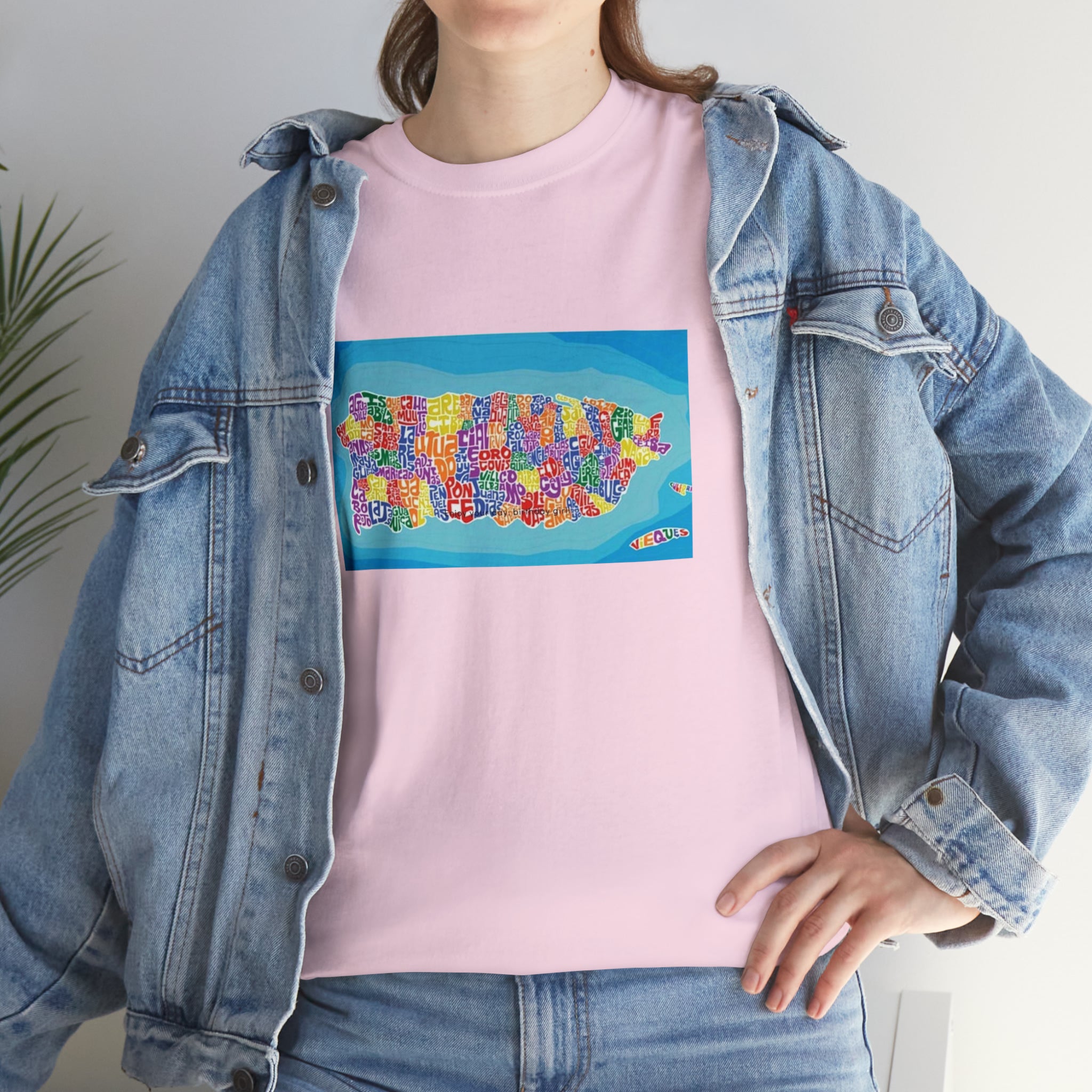 The Island of Puerto Rico Unisex Heavy Cotton Tee