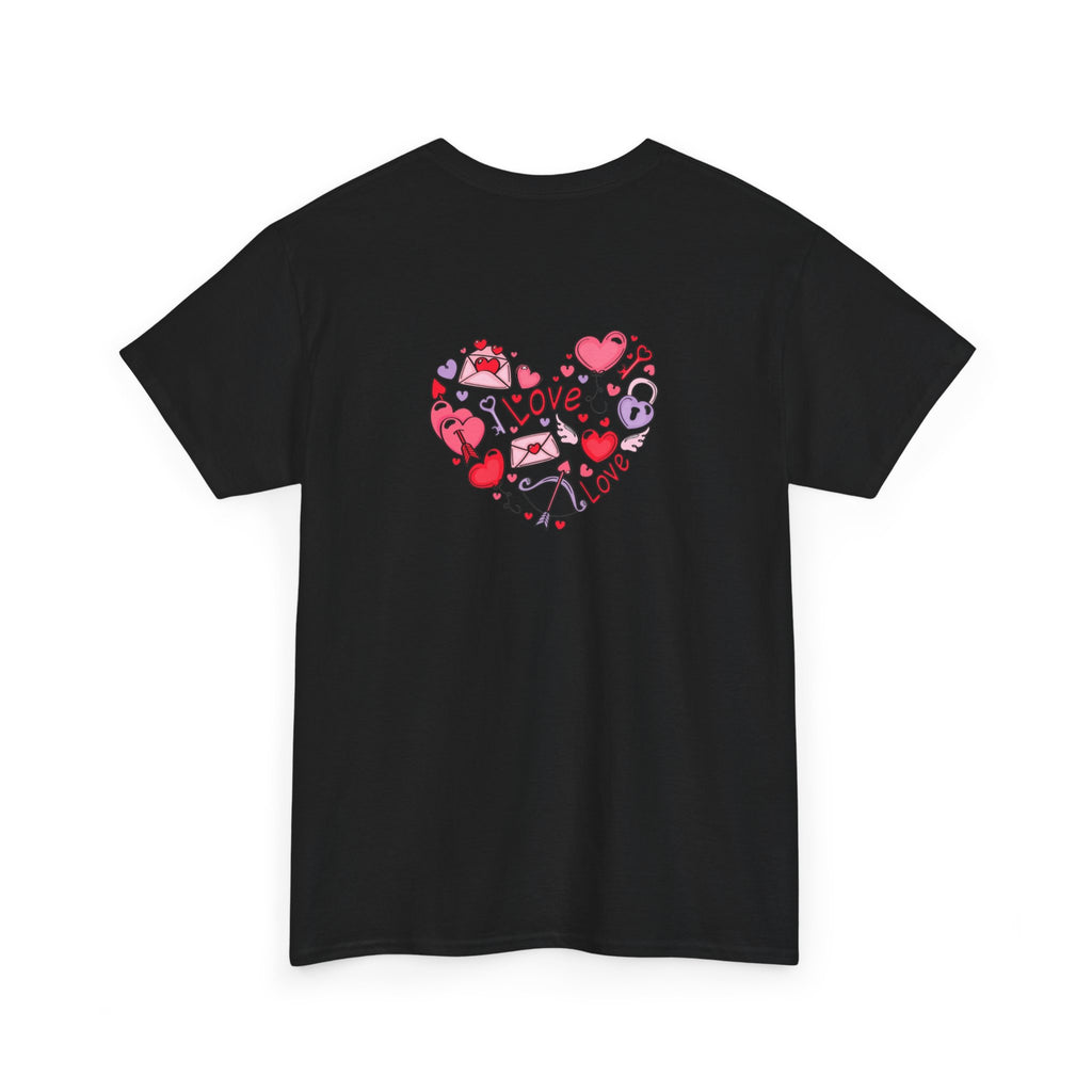 Valentine's Day Tee — "Happy Valentine's Day" Heart Design