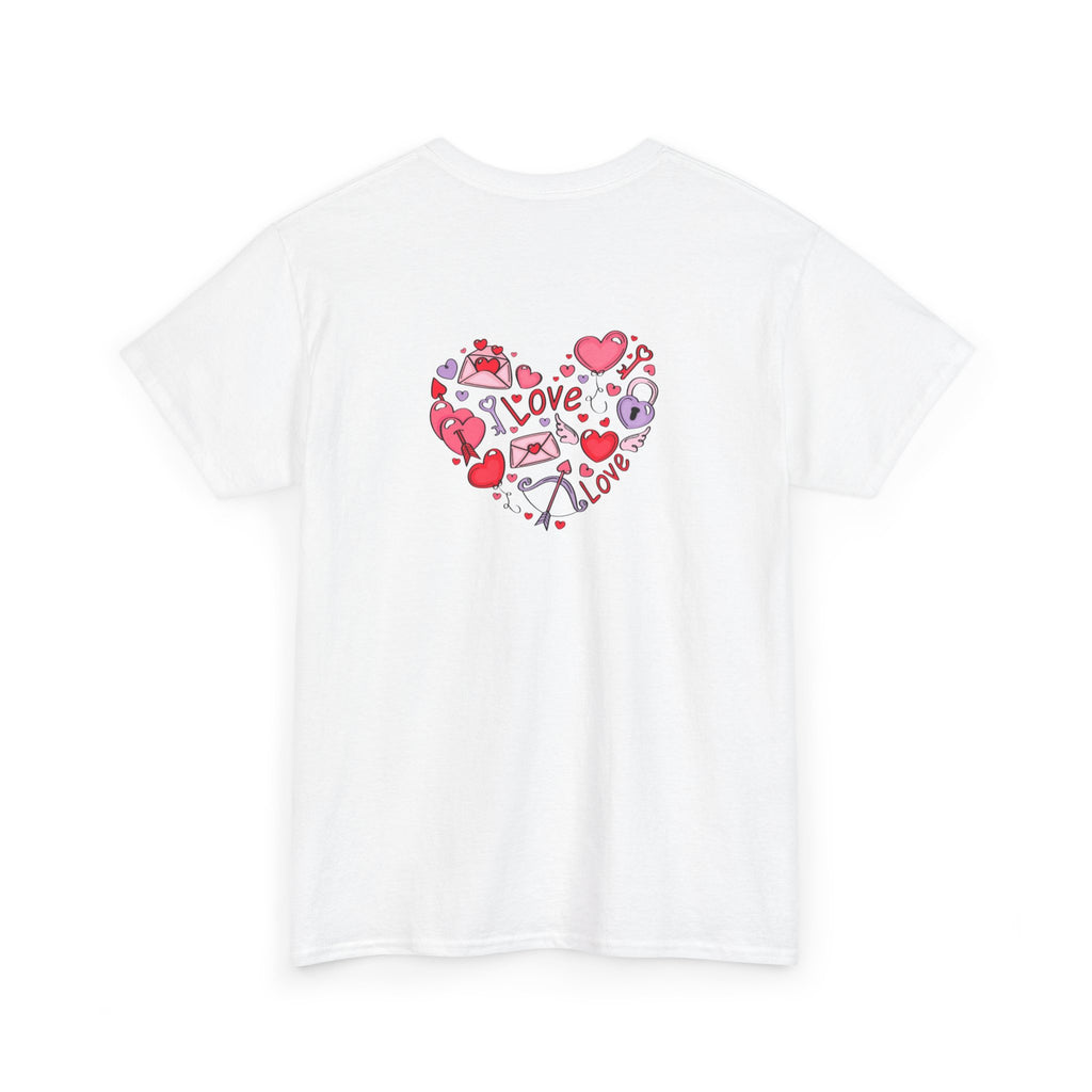 Valentine's Day Tee — "Happy Valentine's Day" Heart Design